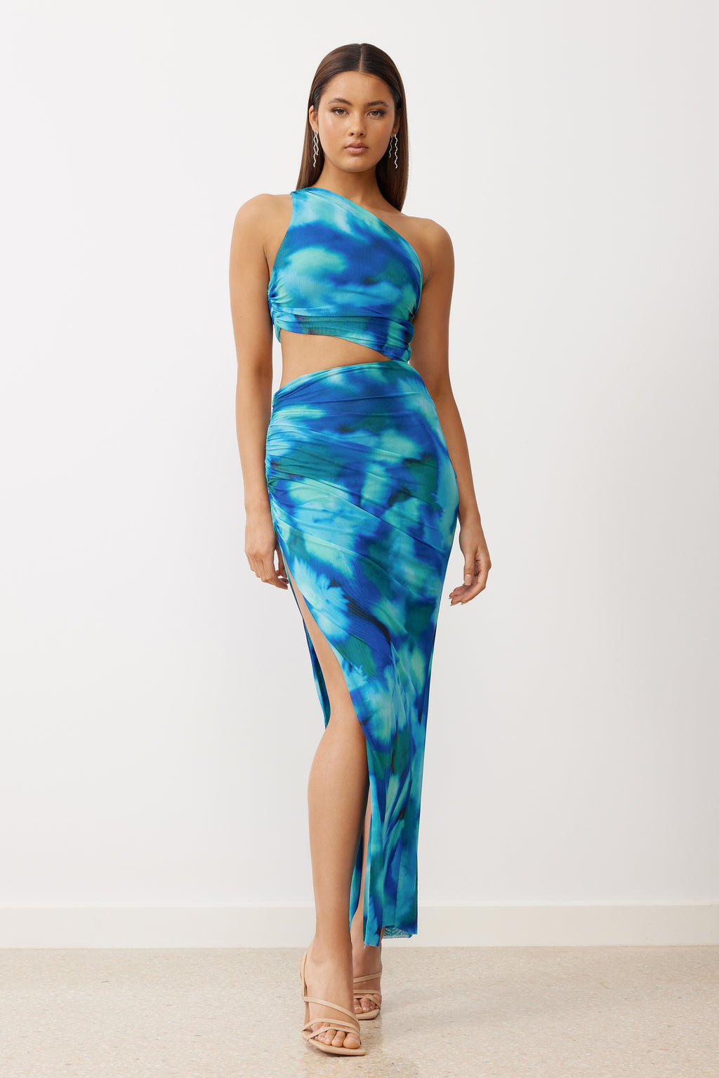 Kai Textured Cross Back Midi Dress