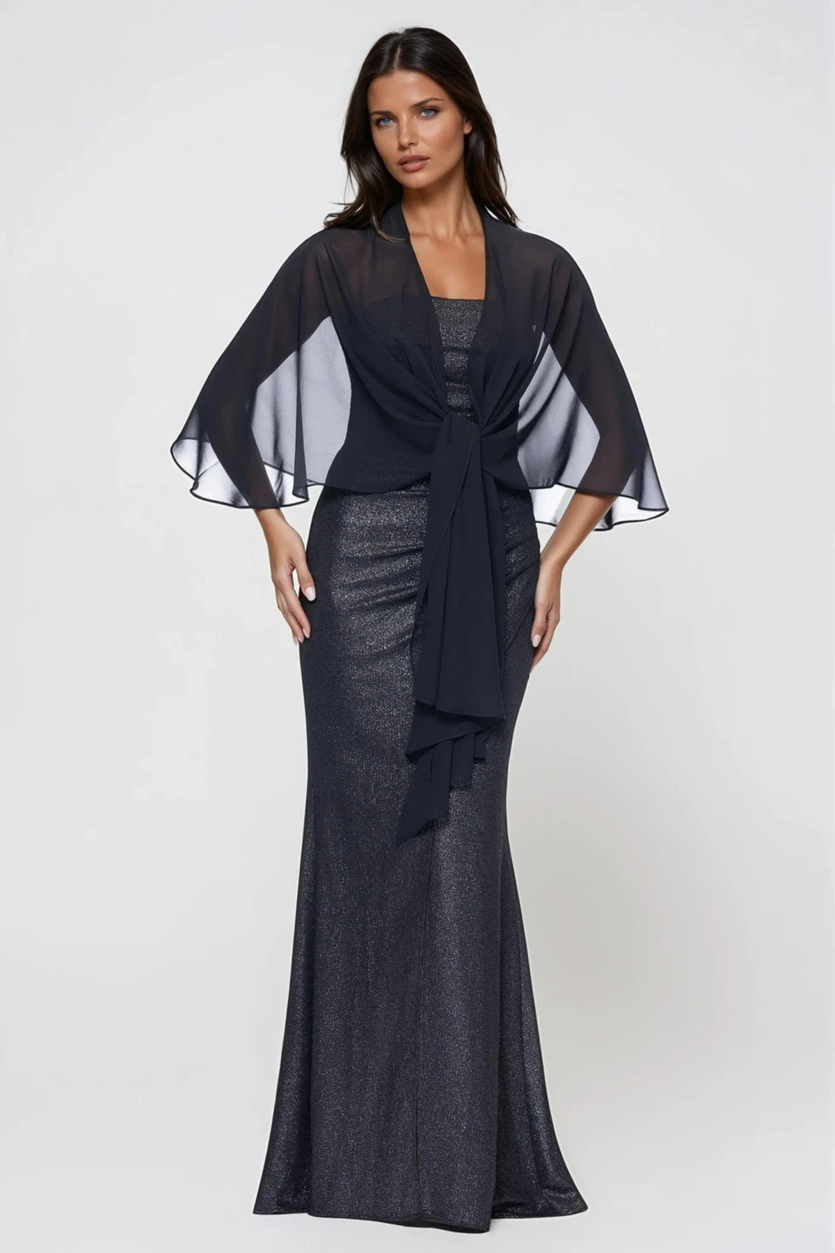 Chiffon Shawl Wrap D1130