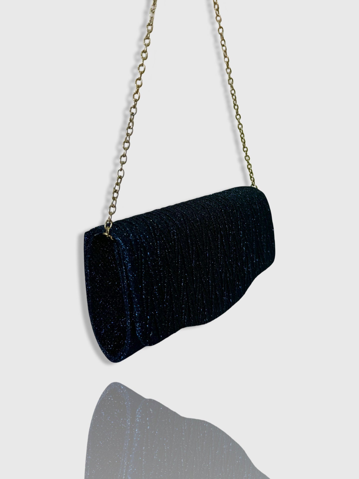 Glitter Flap Evening Clutch
