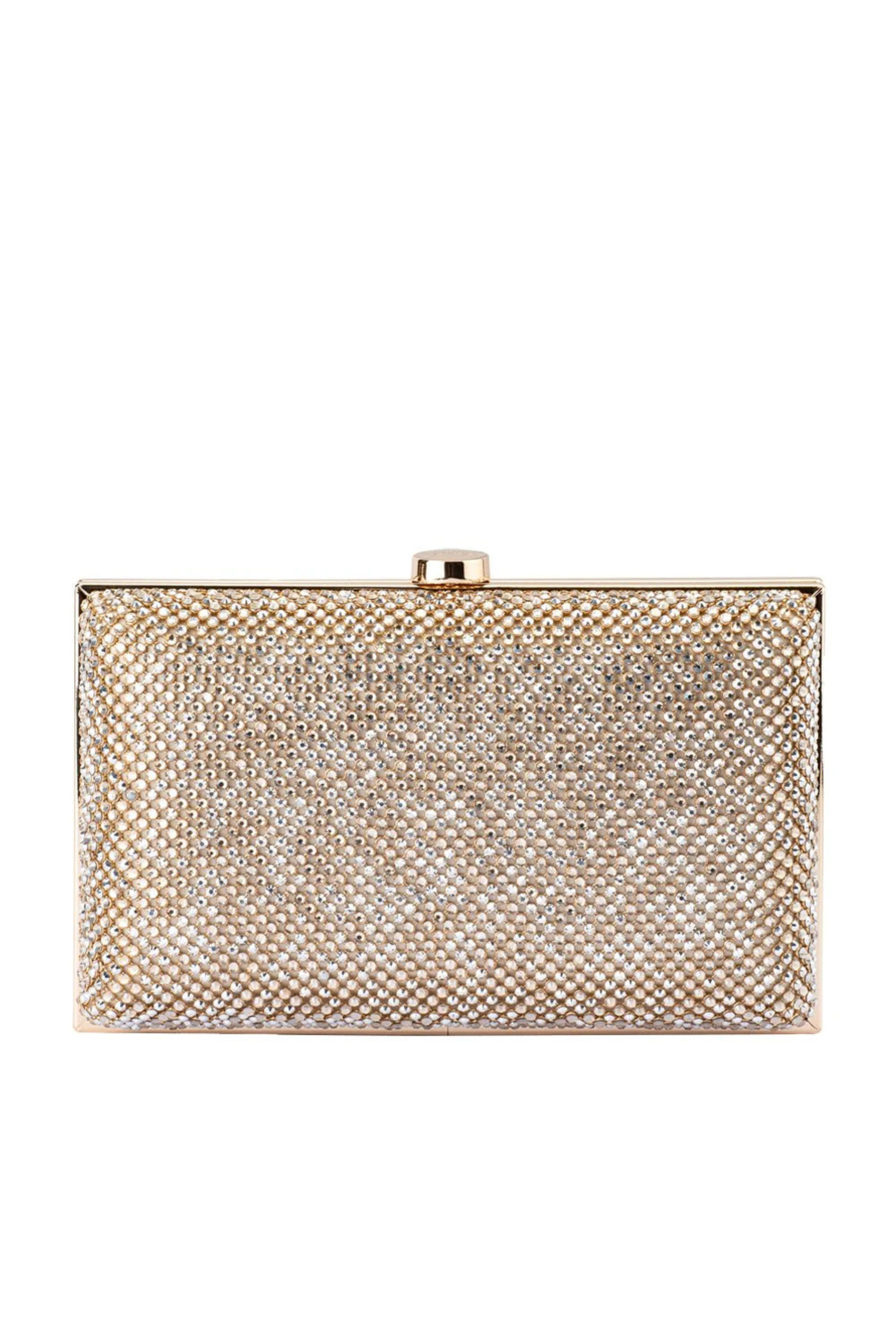 Viviana Crystal Mesh Clutch