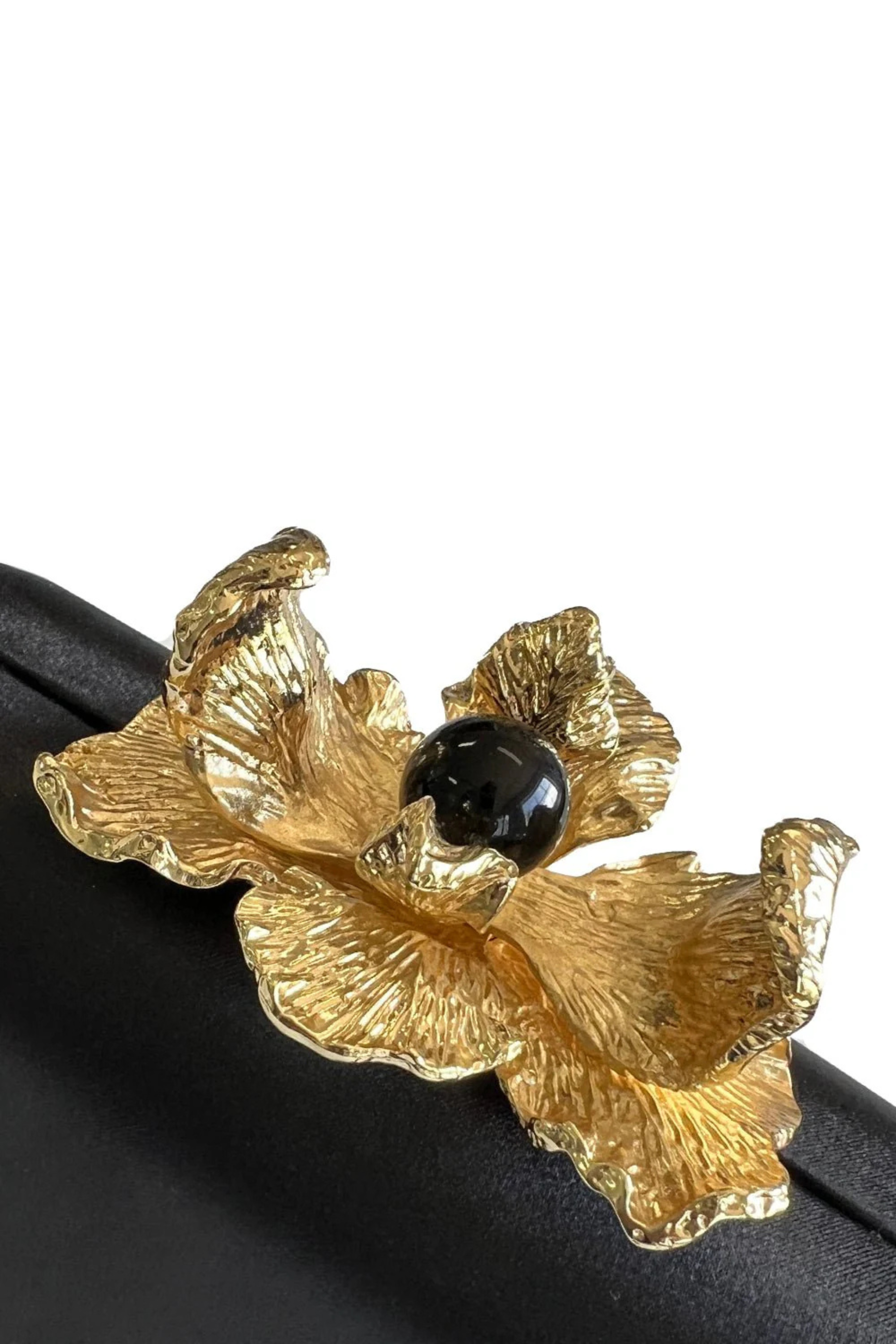 Adele Orchid Lock Clutch