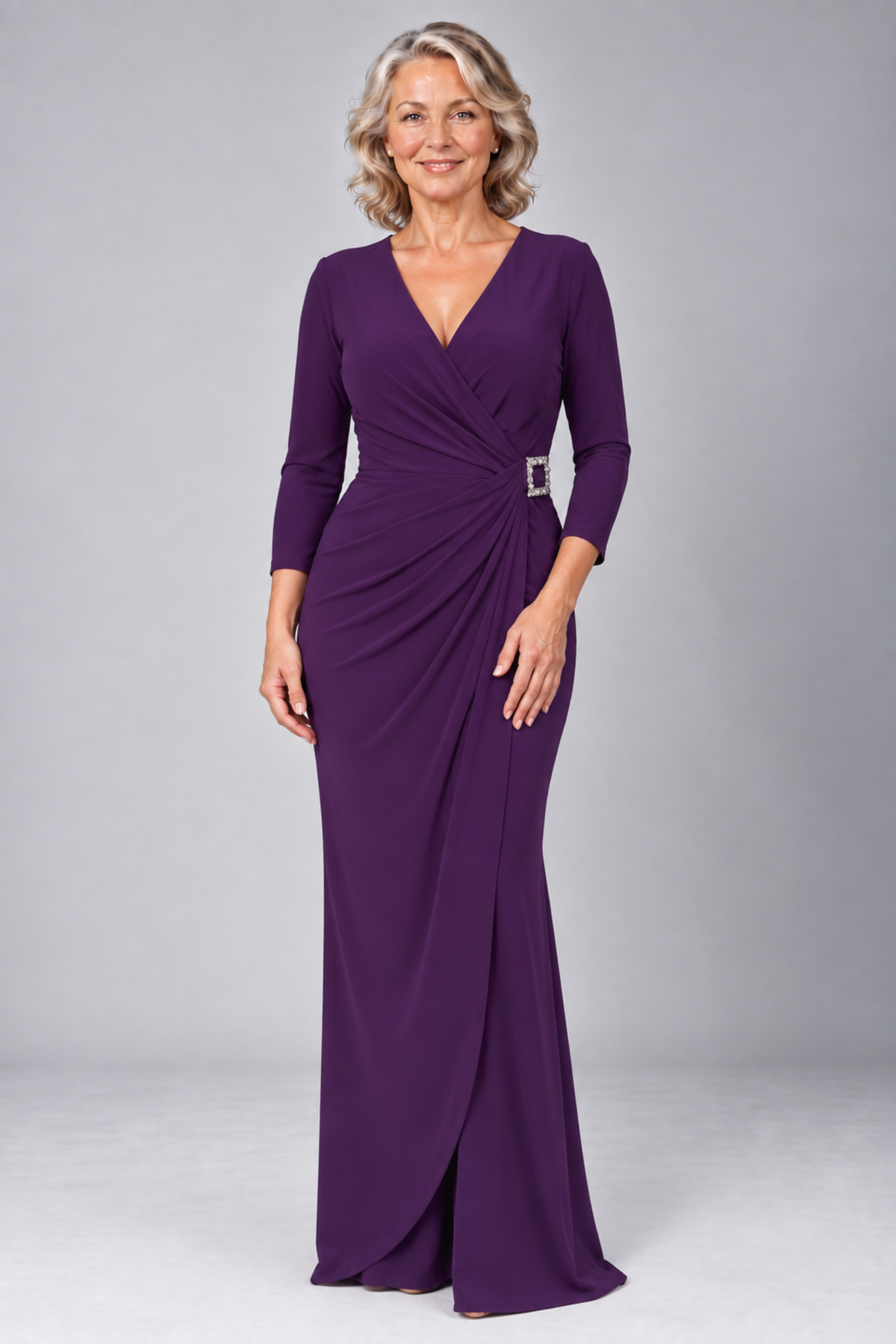 Formal Maxi Wrap Dress 249004