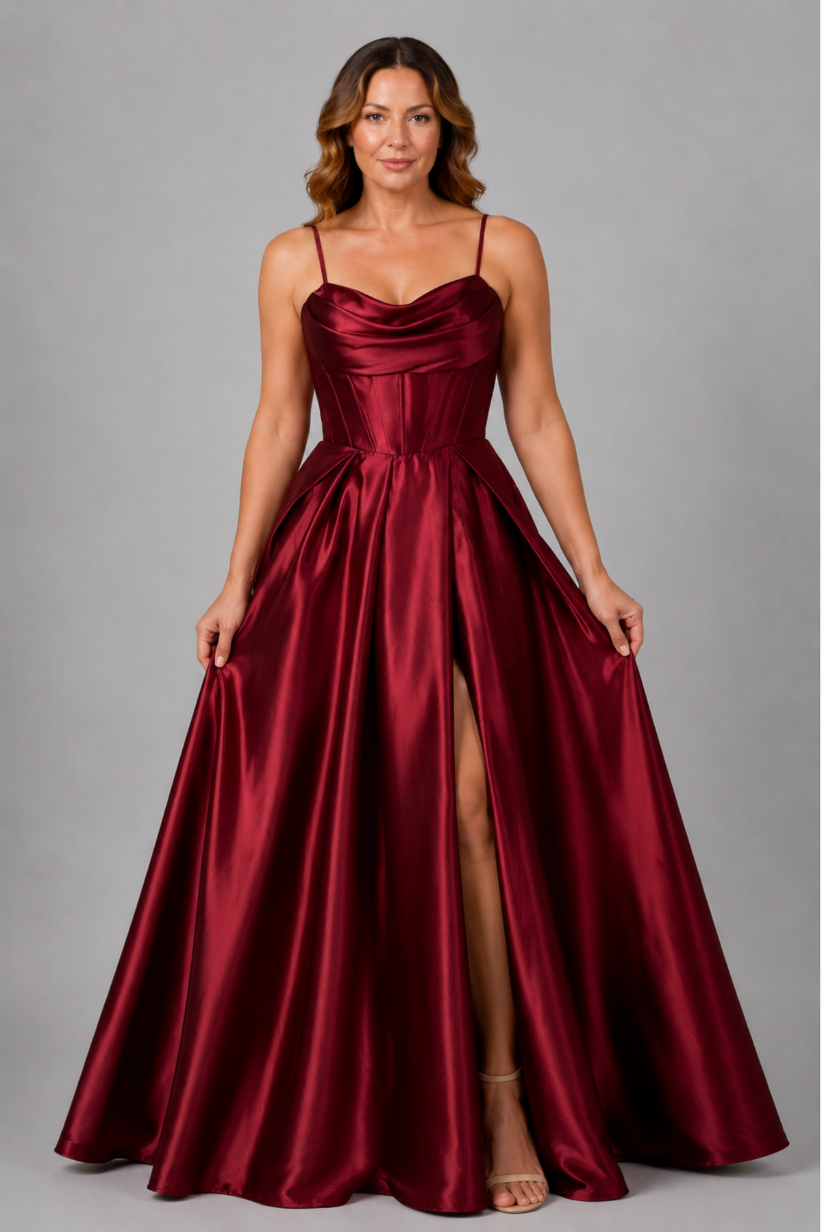 Satin Corset Ballgown 225349