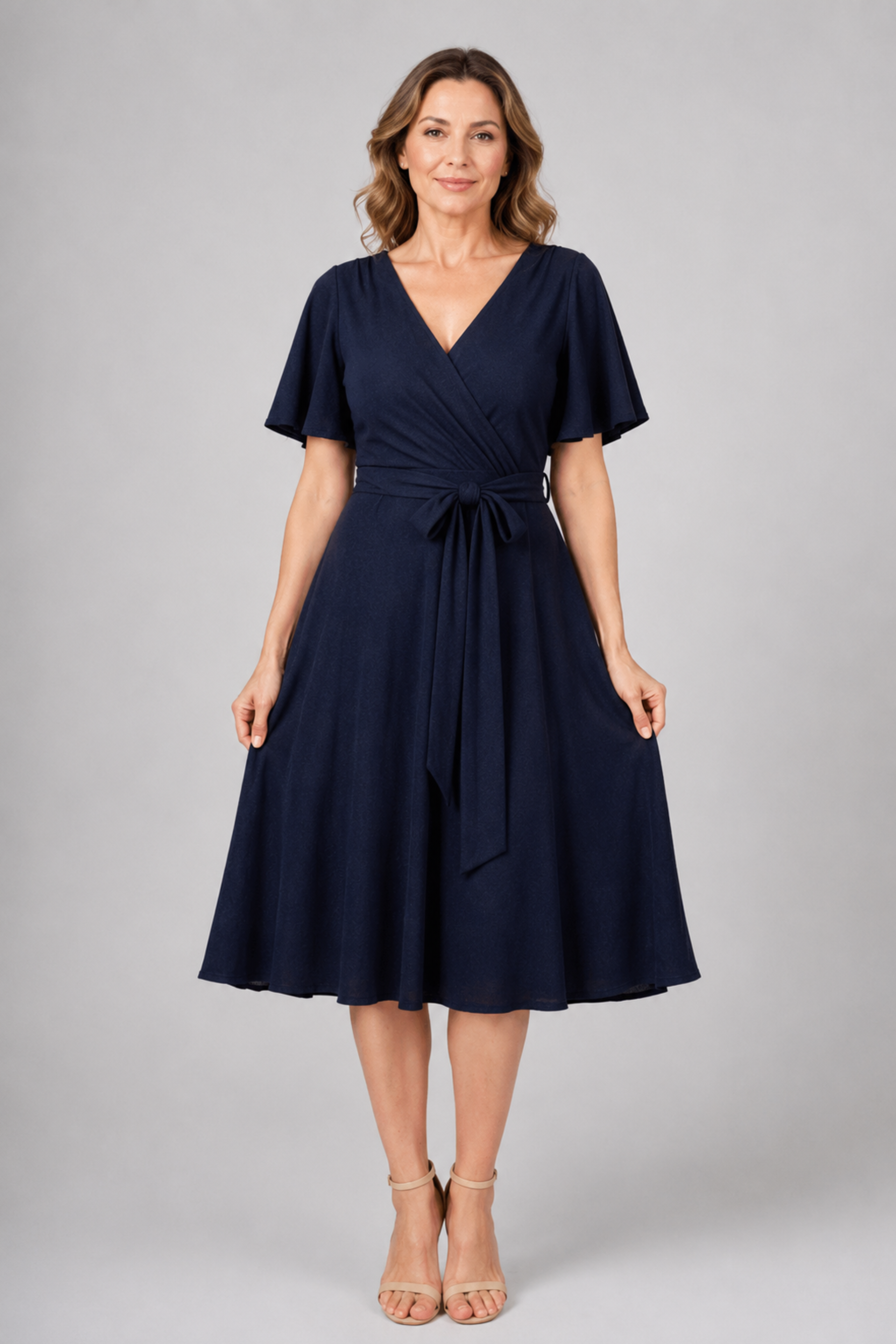 Glitter Jersey Aline Dress 224424