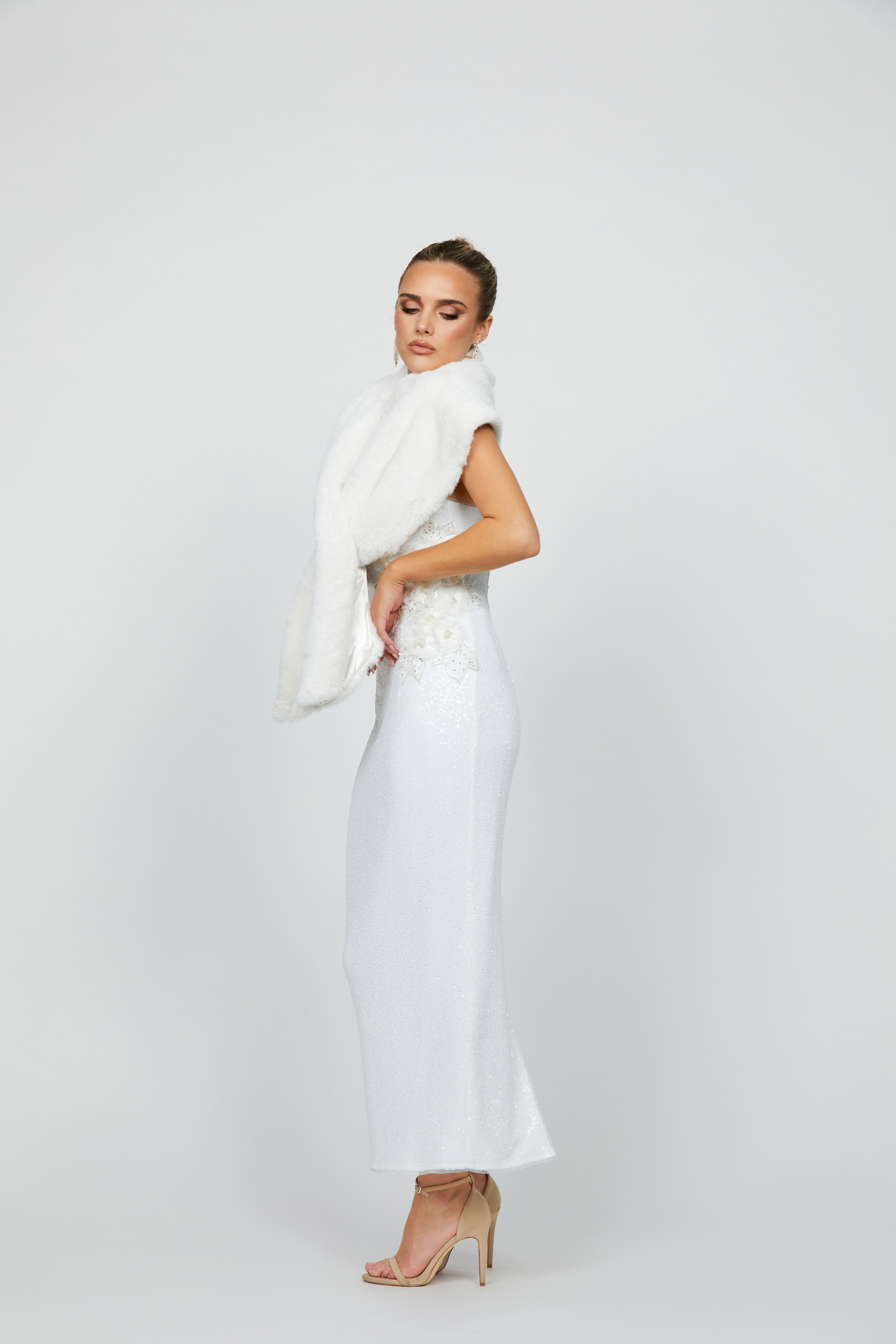 Halia Faux Fur Shawl