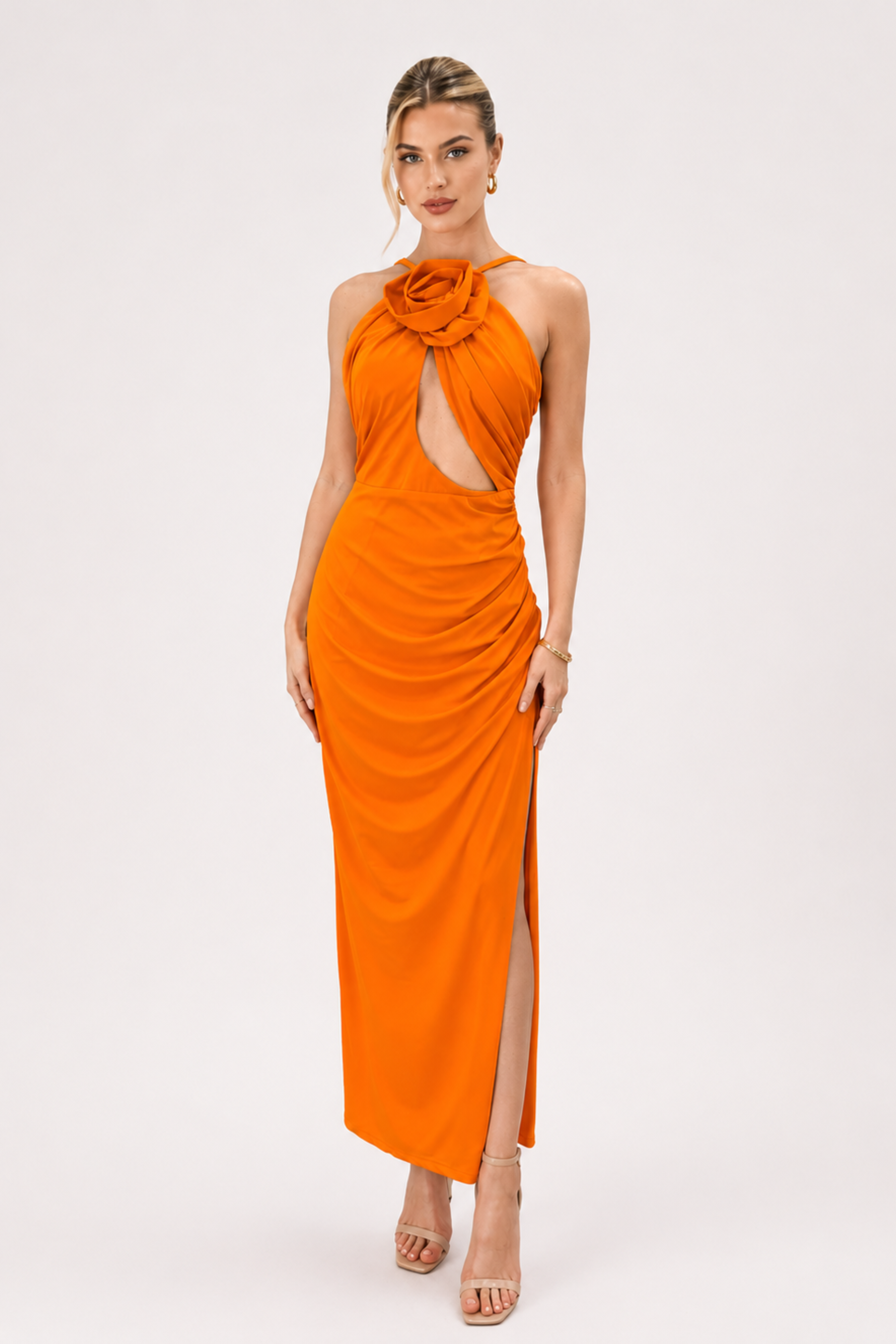 Sonnet Flower Cut Out Maxi Dress