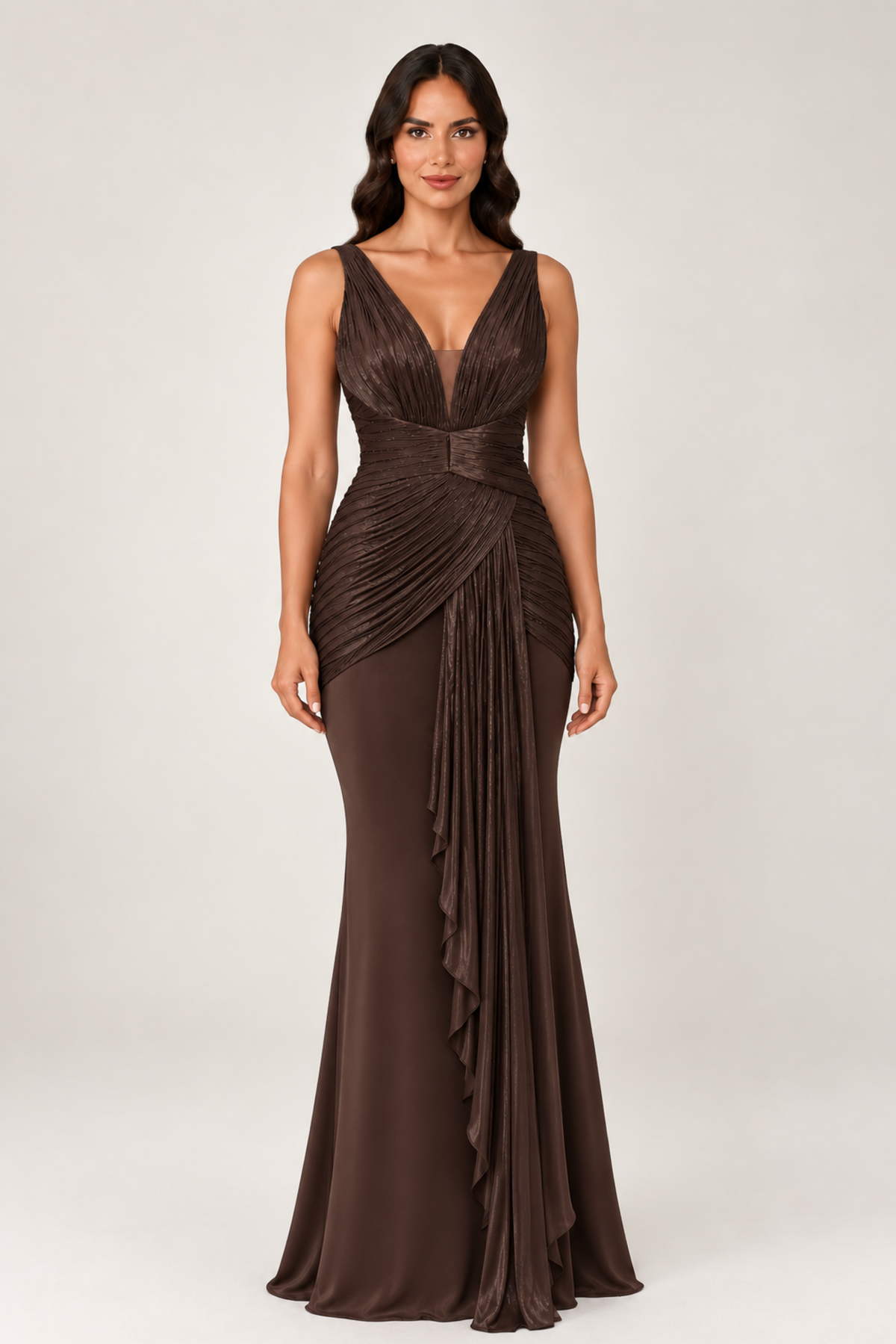 Ruched Evening Gown 1342