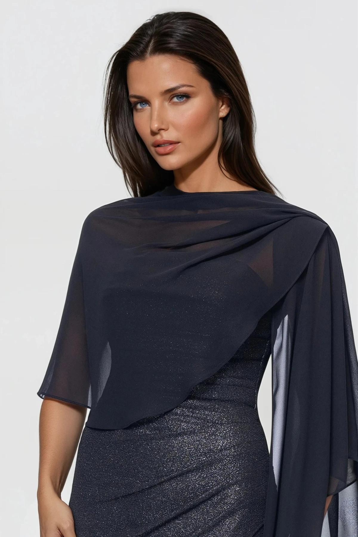 Chiffon Shawl Wrap D1130
