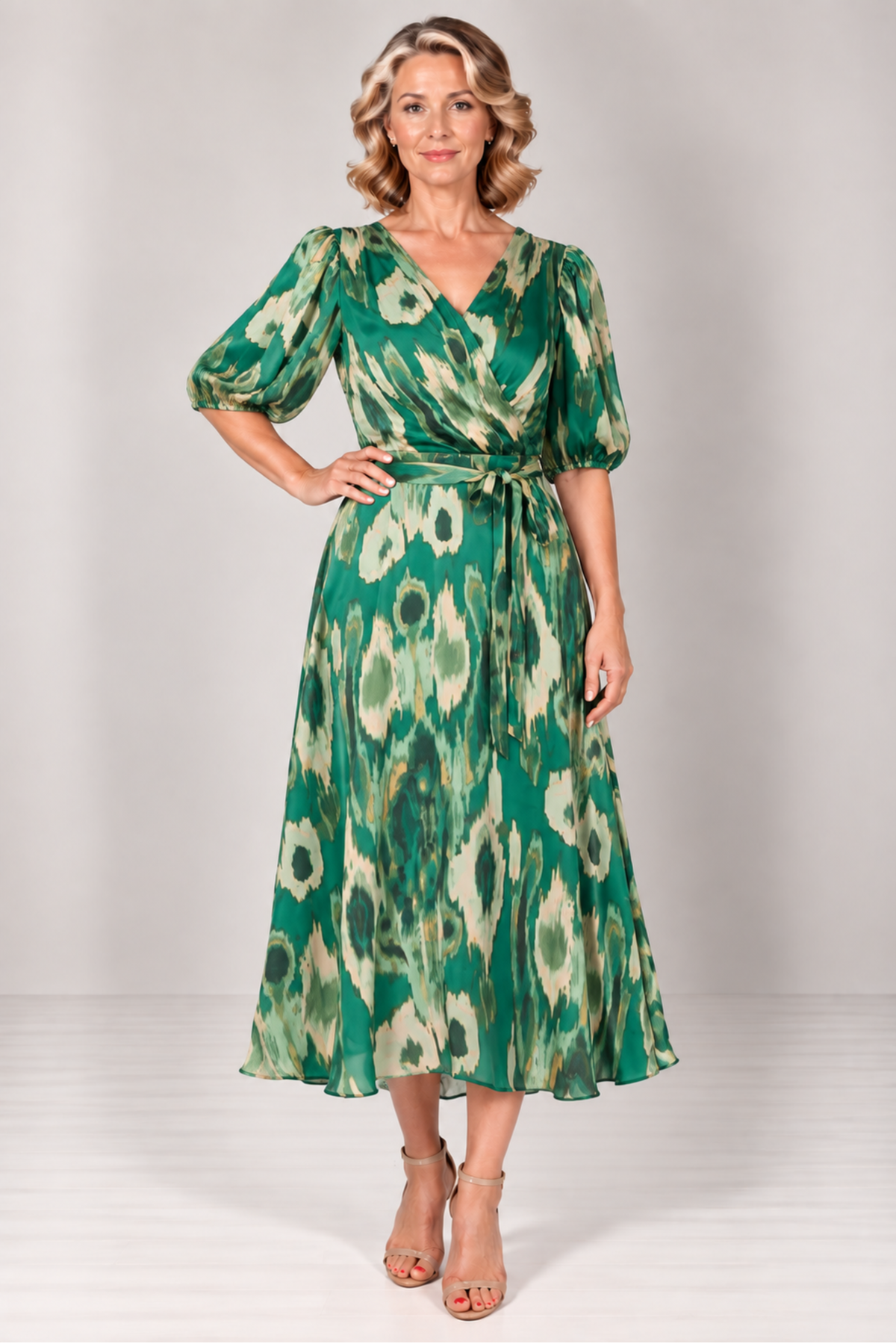 A-line Midi Dress 224449