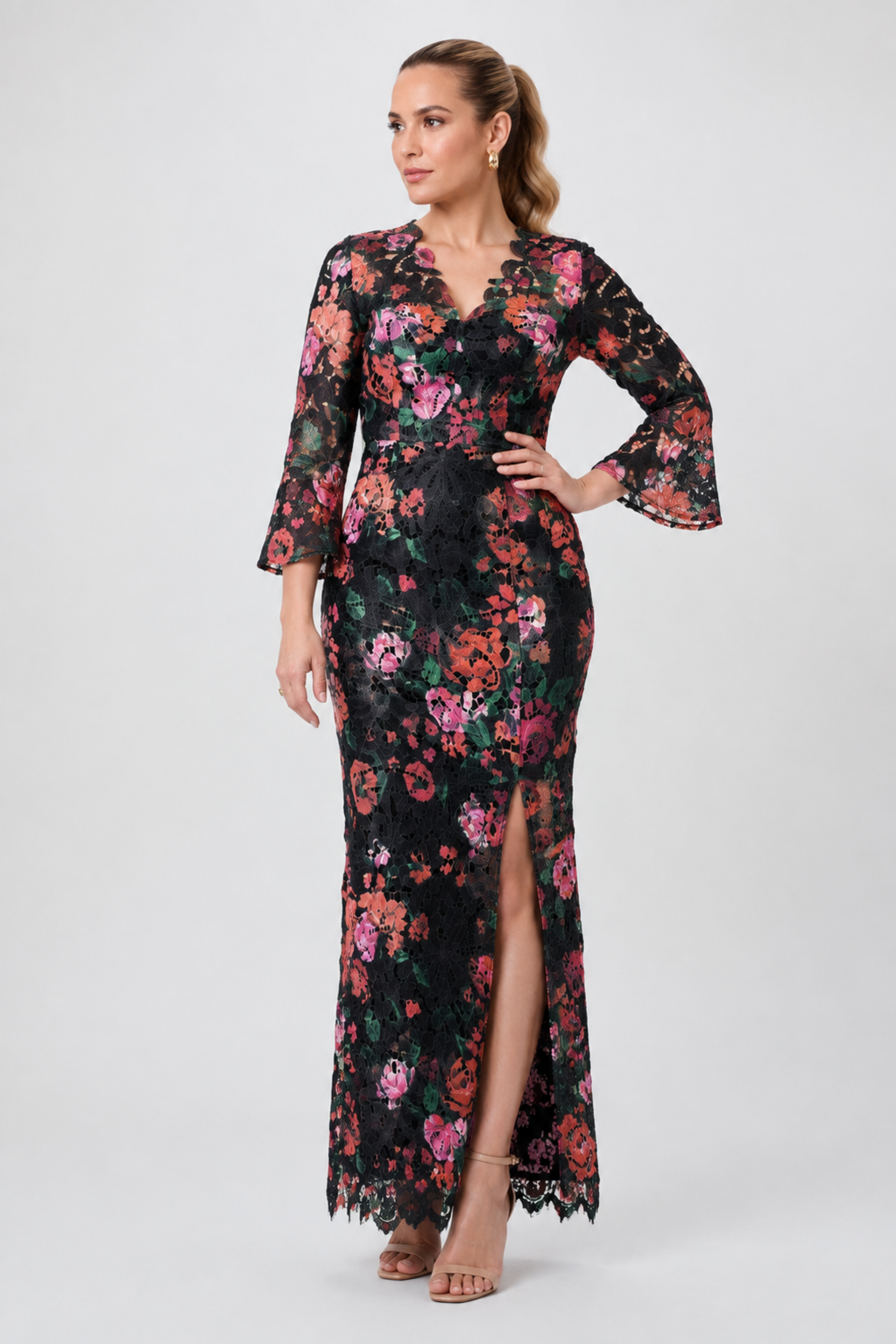 Night Flower Maxi Dress