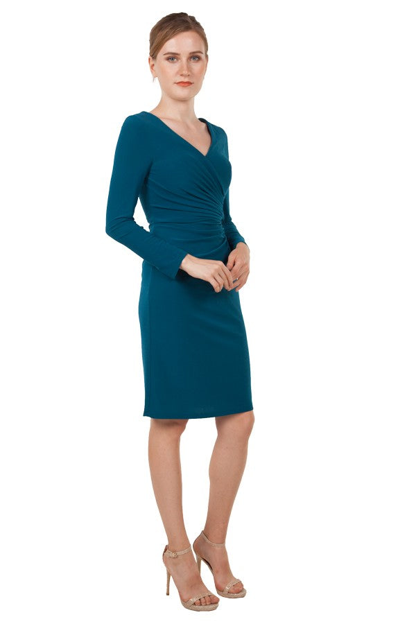 Long Sleeve Jersey Midi Dress 221284