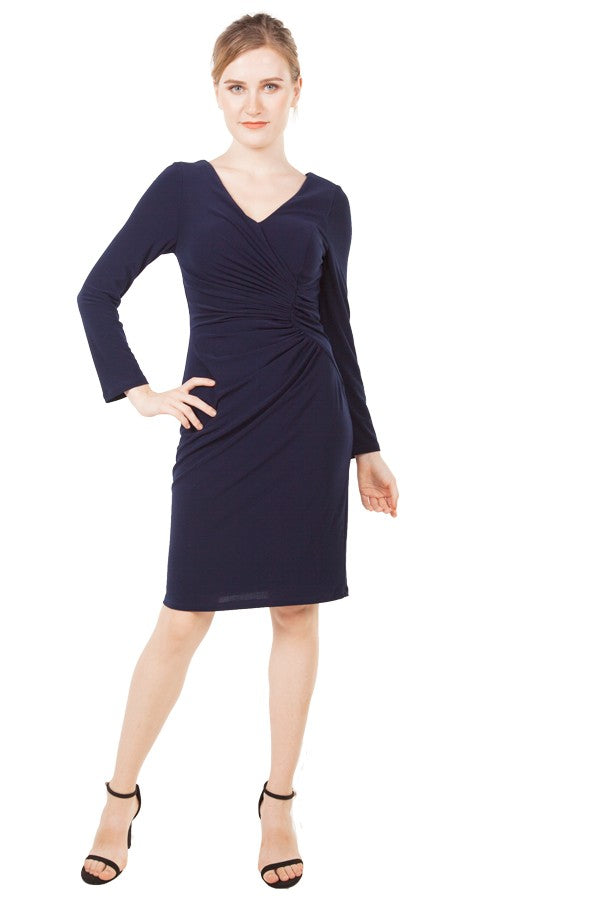 Long Sleeve Jersey Midi Dress 221284