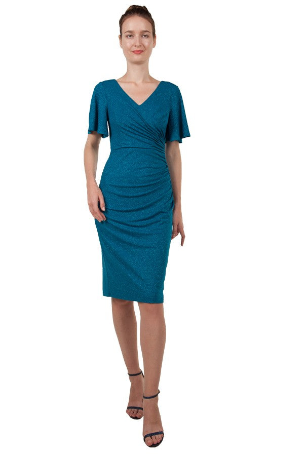 Glitter Jersey Midi Dress 221418