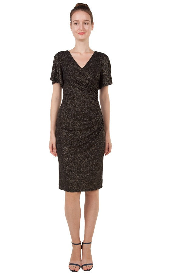 Glitter Jersey Midi Dress 221418