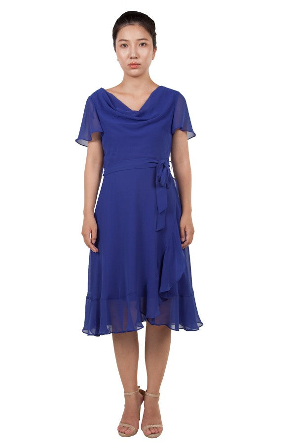 Chiffon Midi Dress 222334
