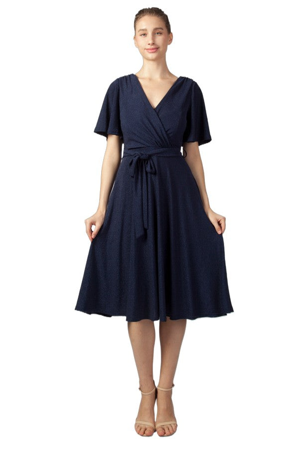Glitter Jersey Aline Dress 224424