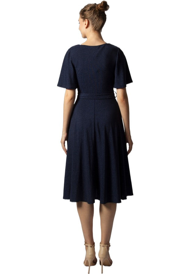 Glitter Jersey Aline Dress 224424