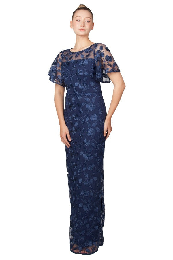 Floral Flutter Sleeve Maxi 225310