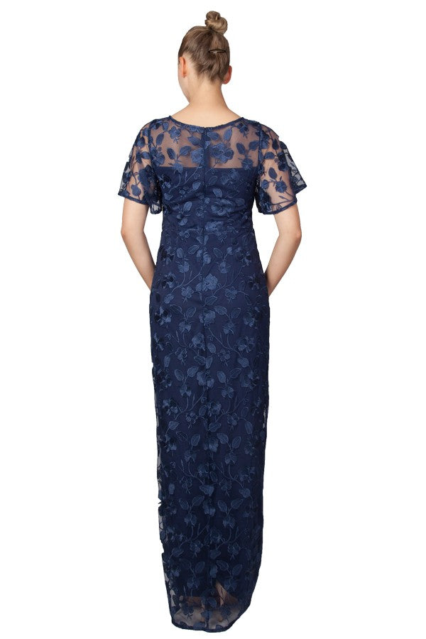 Floral Flutter Sleeve Maxi 225310