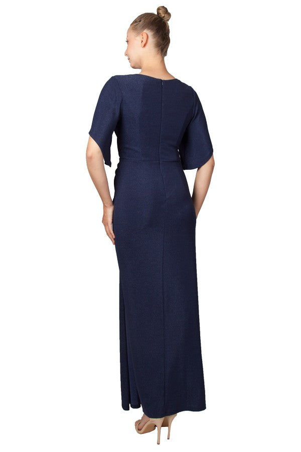 Lurex Jersey Glitter Knot Gown 225417