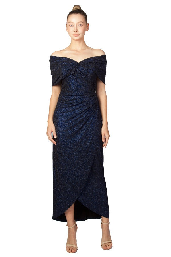 off the shoulder midaxi dress Glitter Off Shoulder Midaxi 225443