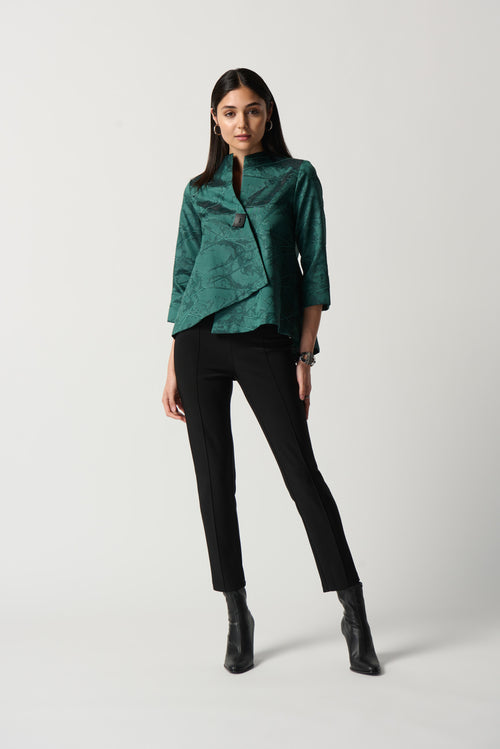 Textured Woven Jacquard Swing Jacket