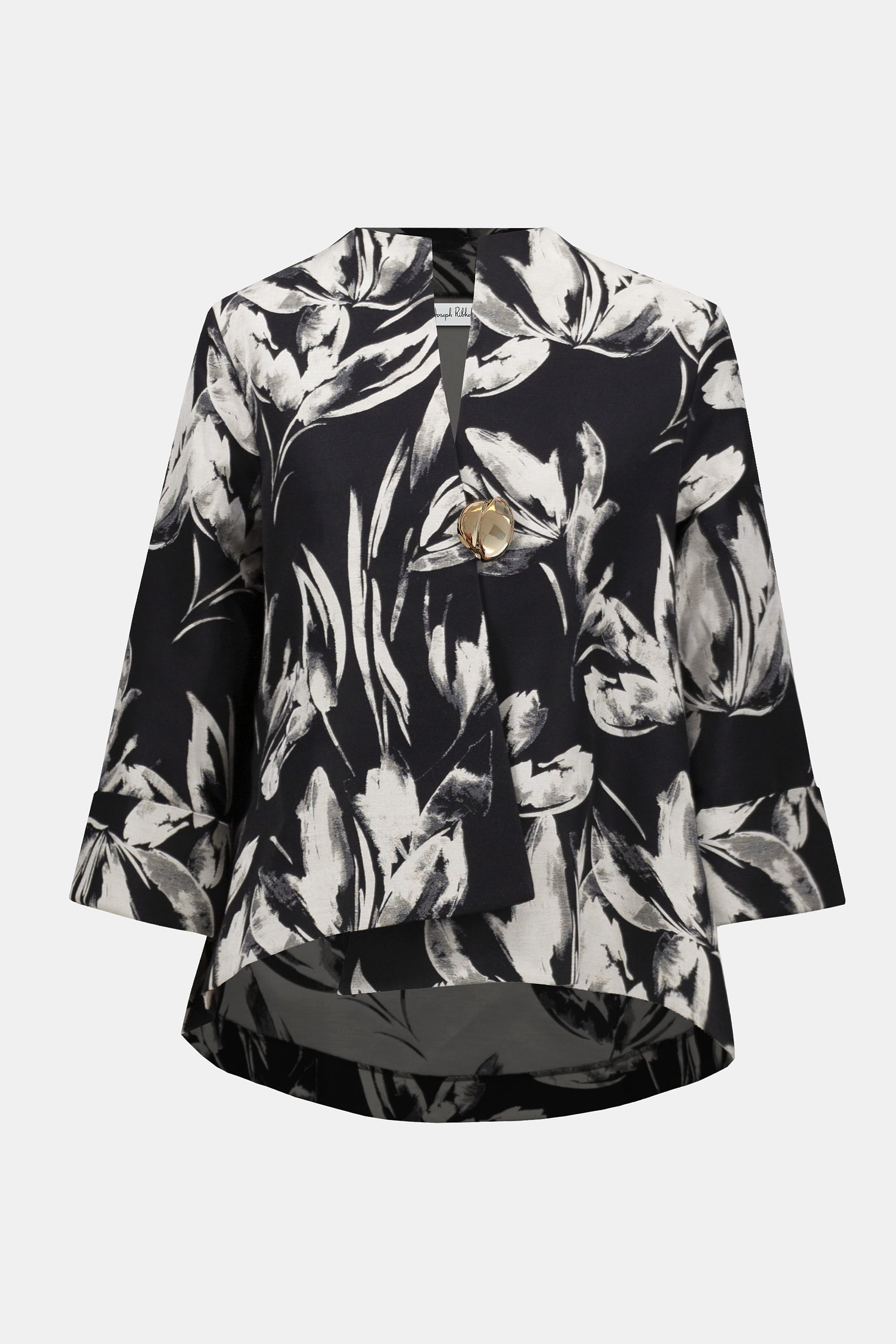 Signature Jacquard Floral Print Swing Jacket