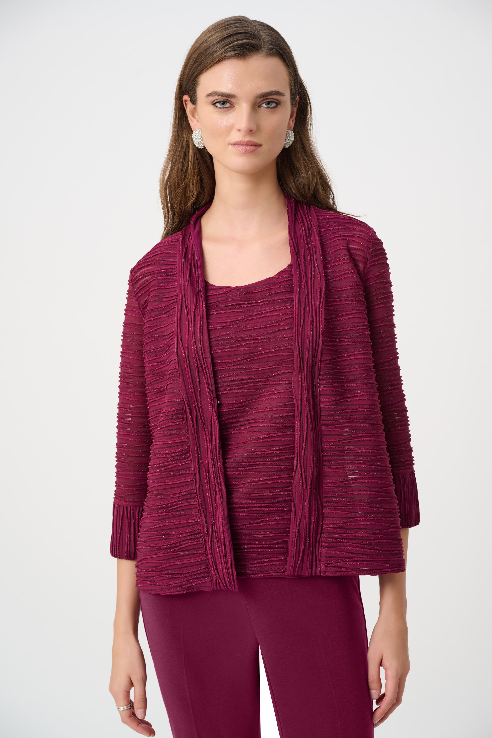 Sparkle Cascade Jacket With Cami 263755