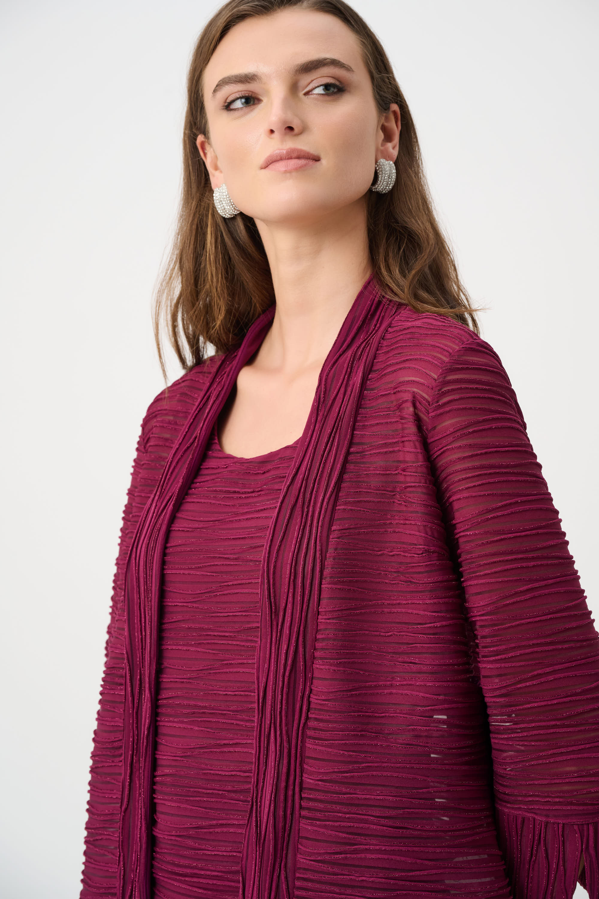Sparkle Cascade Jacket With Cami 263755