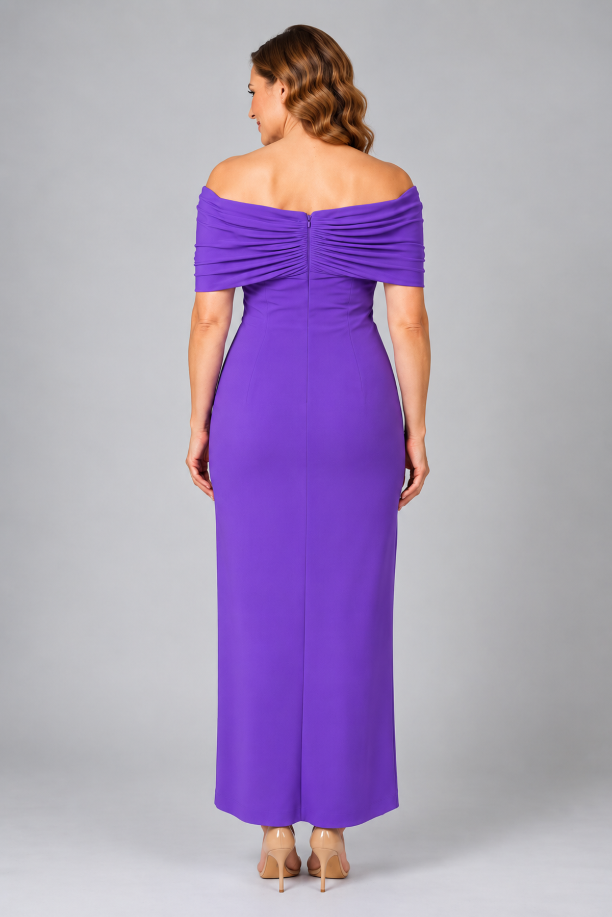 Crossover Off Shoulder Midaxi 225443