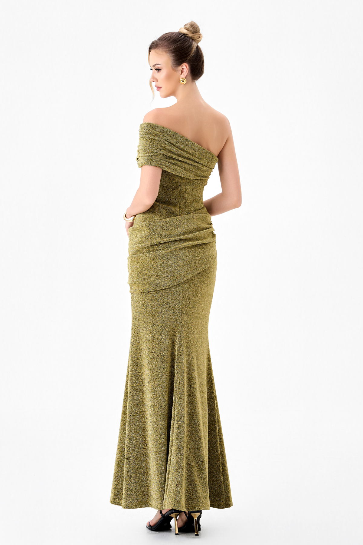 Julita Corset Draped Maxi Dress