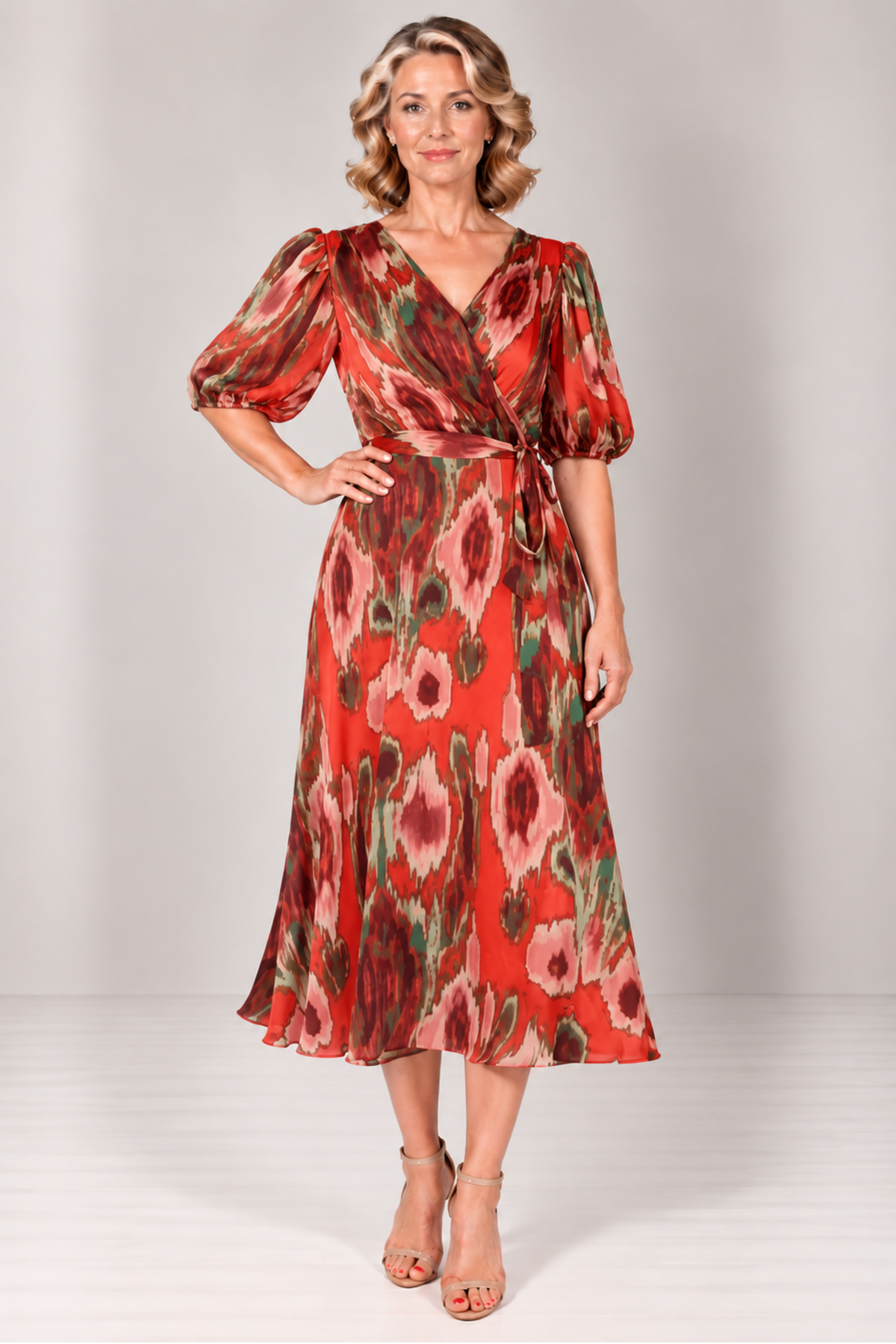 A-line Midi Dress 224449
