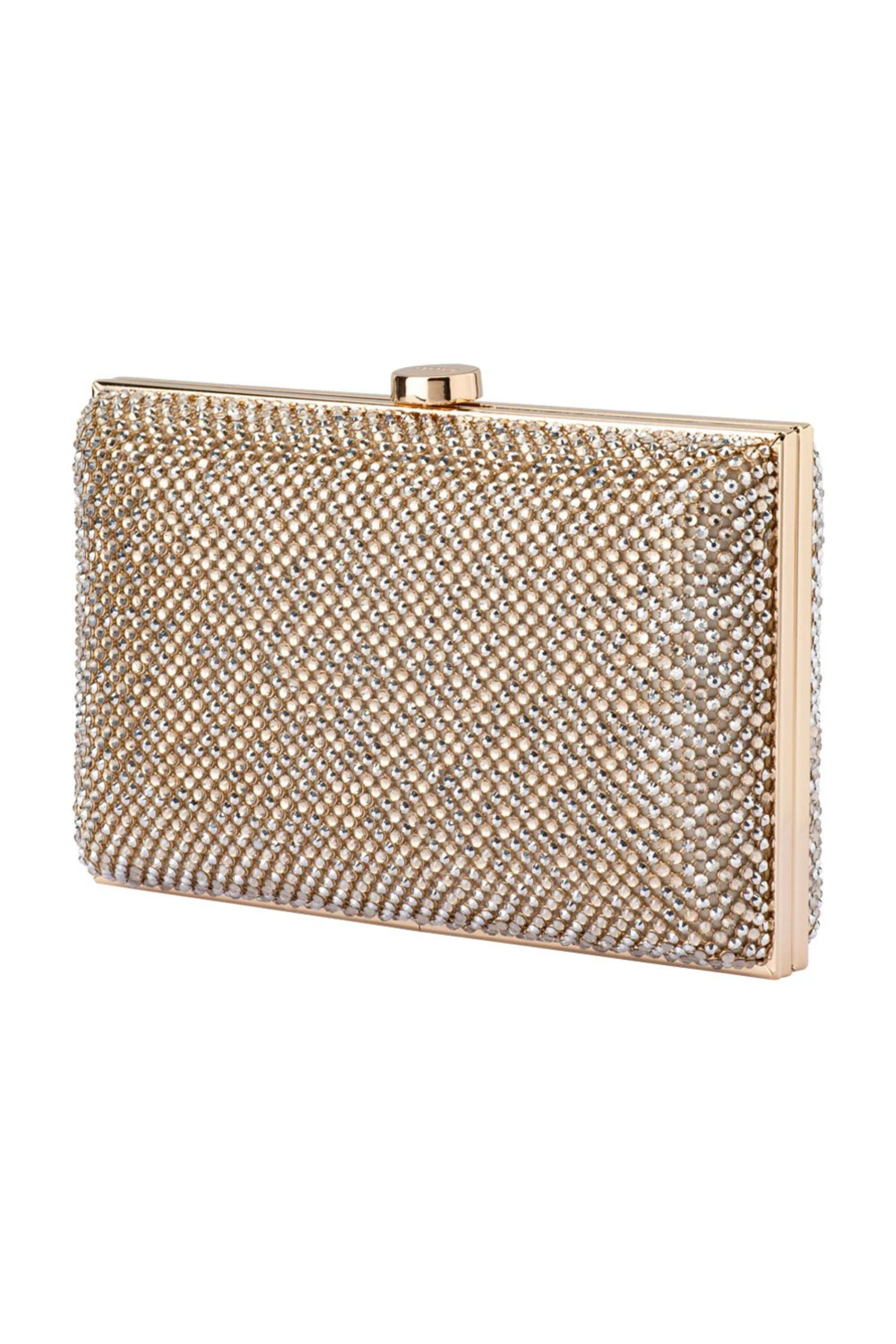 Viviana Crystal Mesh Clutch