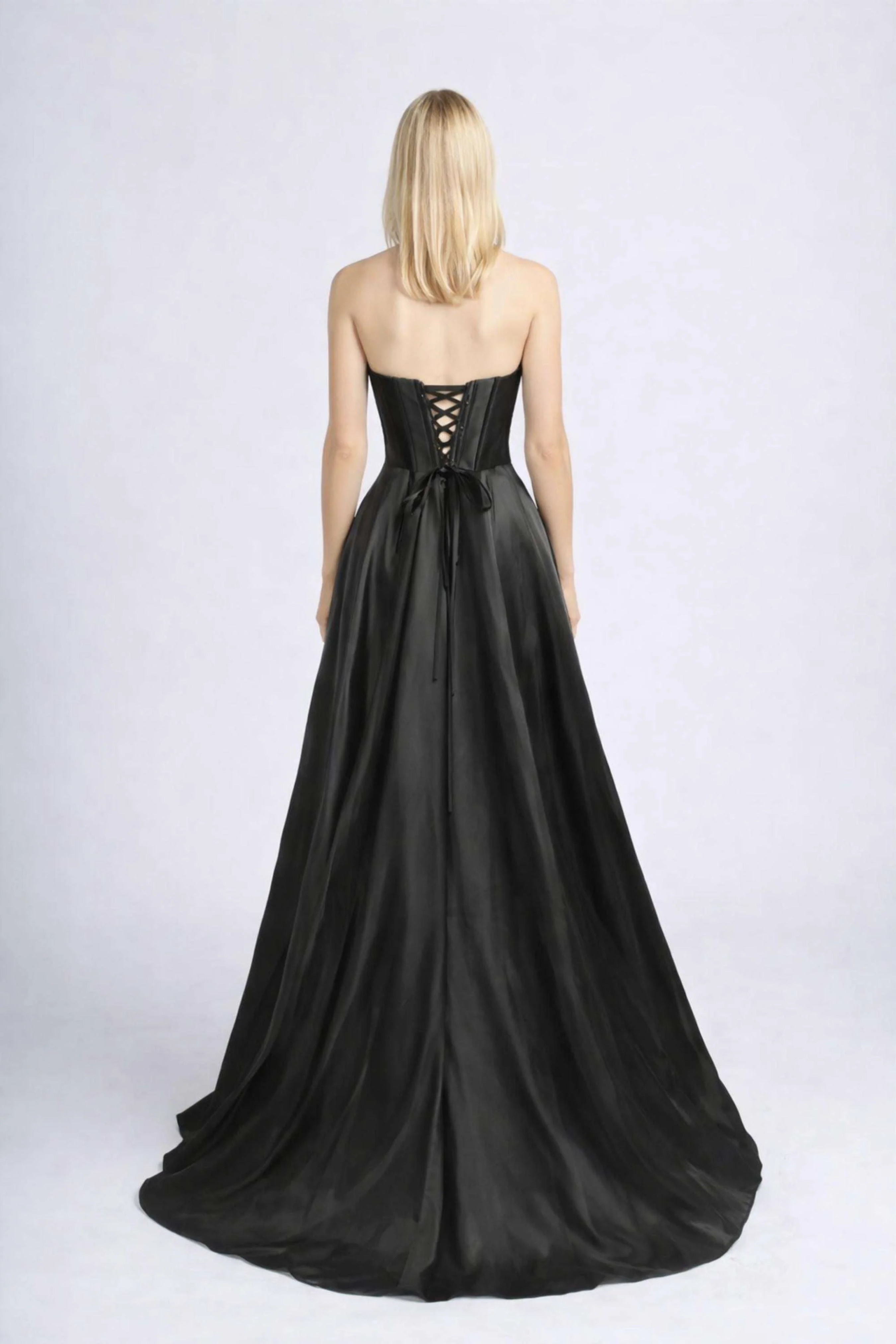 Amaya Strapless Pearl Ballgown