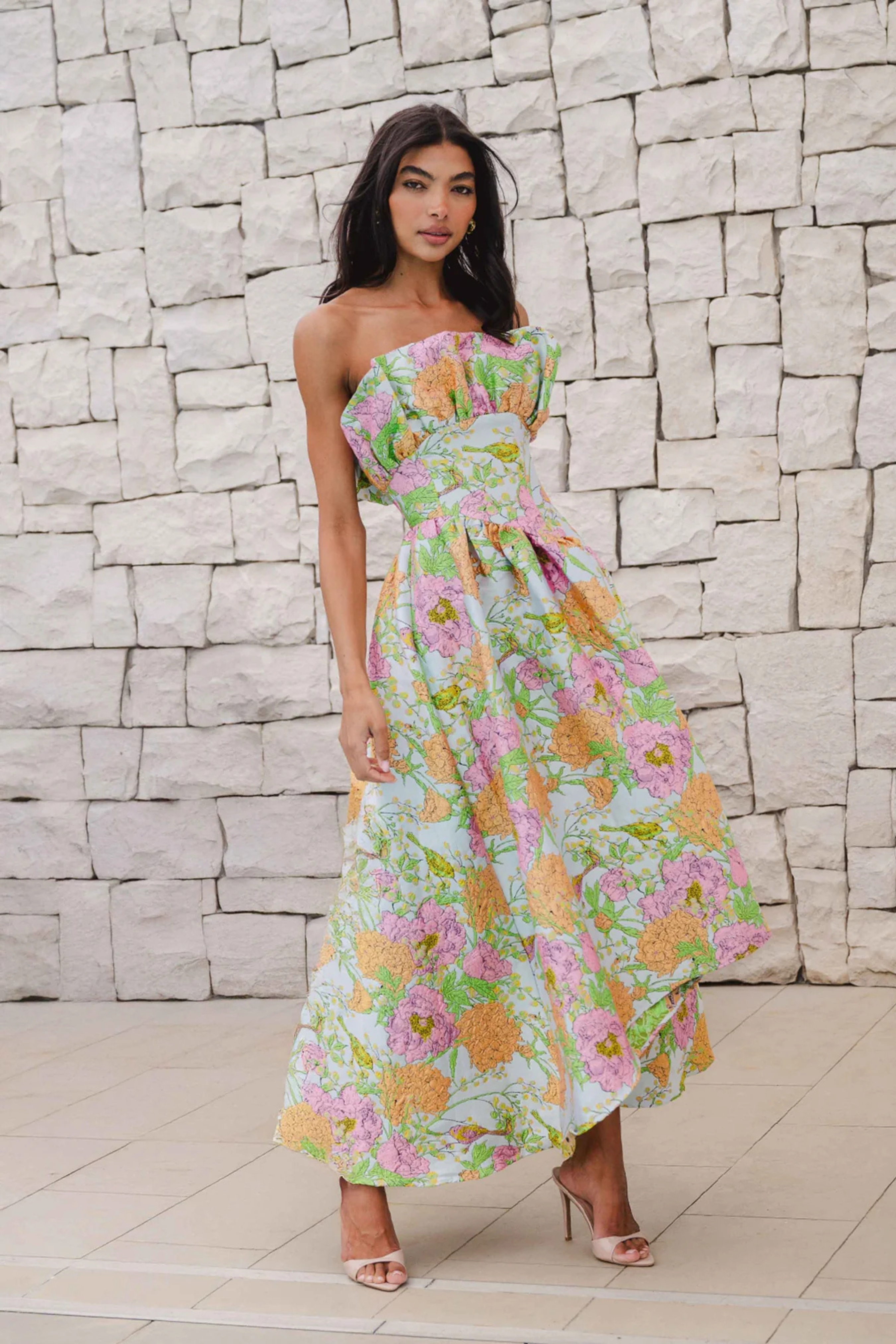 Laurel Sleeveless Floral Maxi Dress