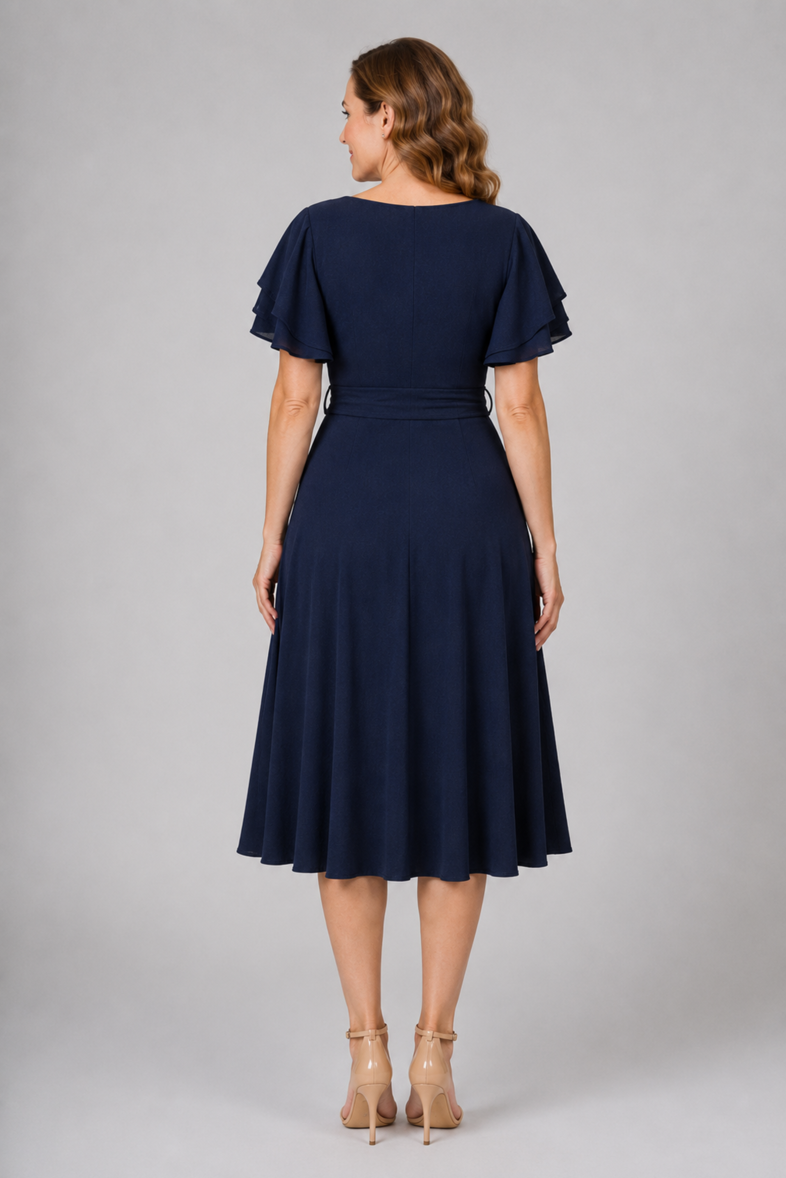 Glitter Jersey Aline Dress 224424