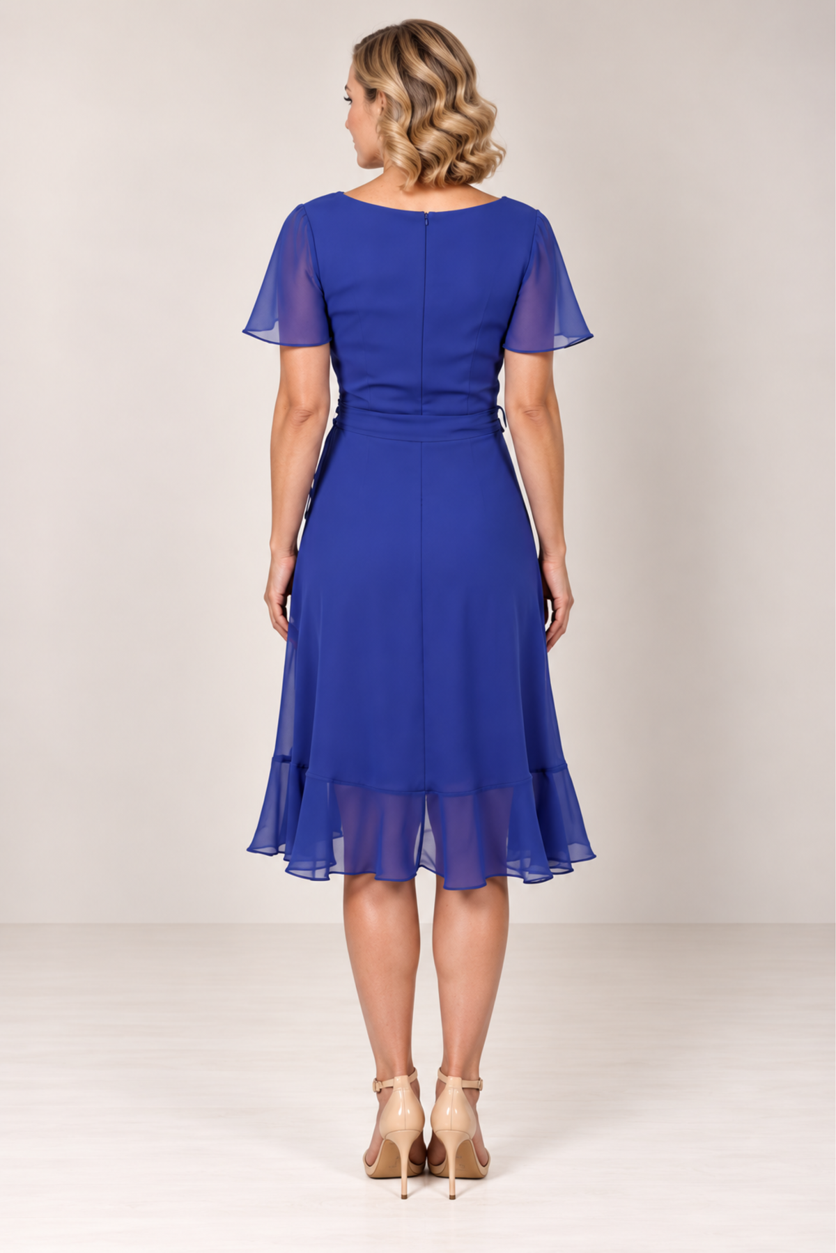 Chiffon Midi Dress 222334