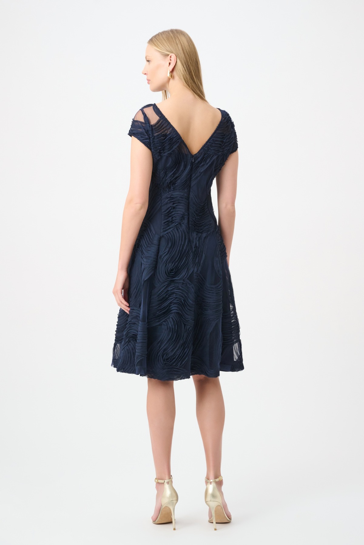 Embroideered Swirl Fit & Flare Dress 264720