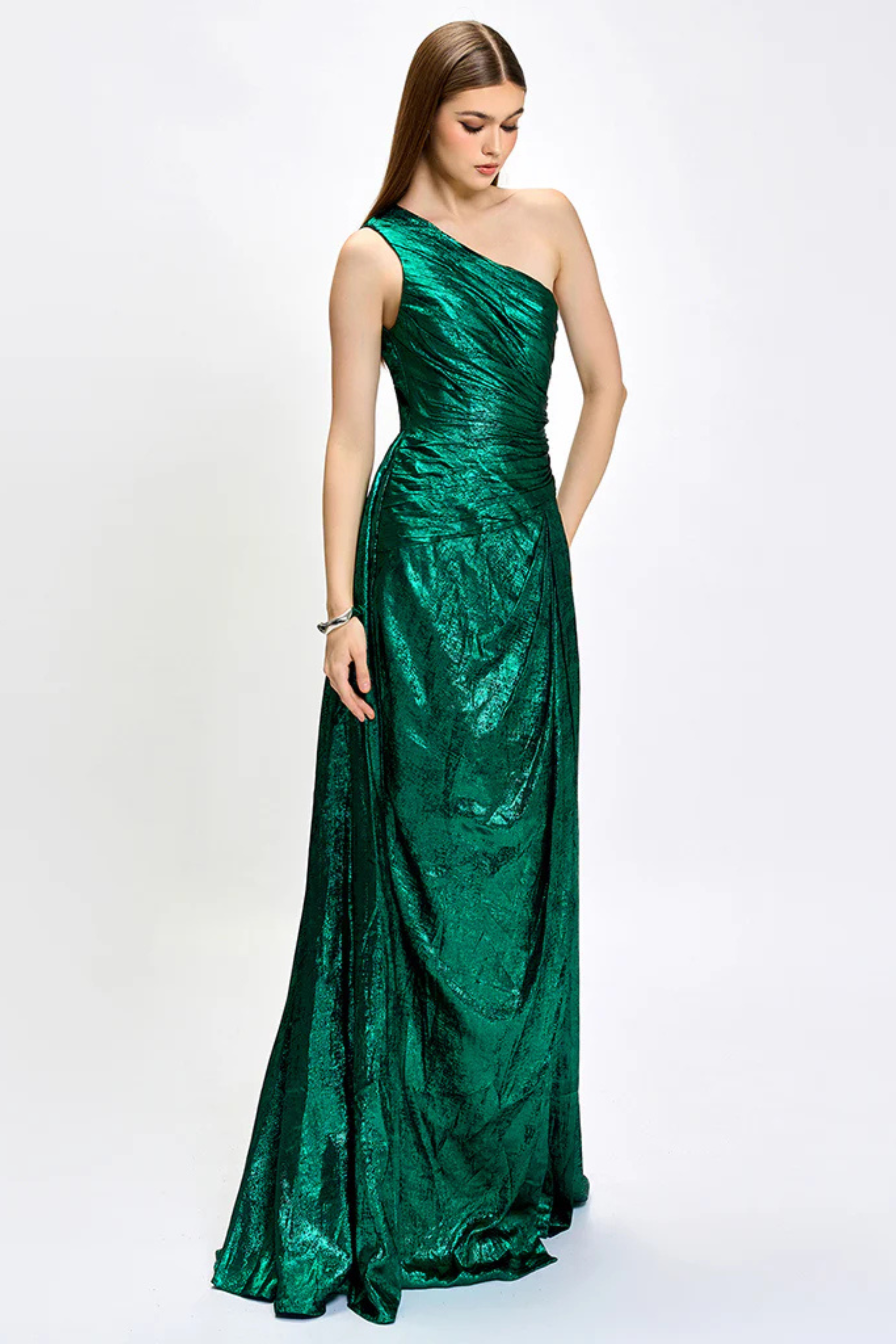 Monica One Shoulder Gown