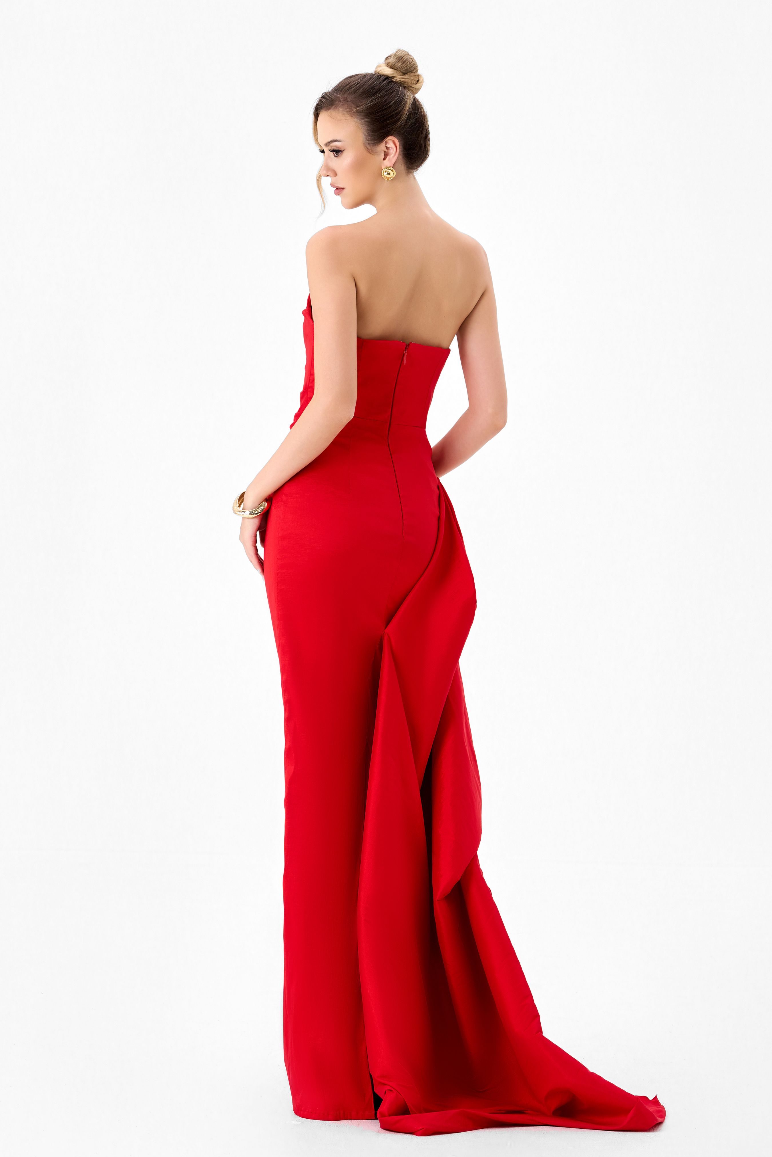 Kerry Pleated Sash Gown