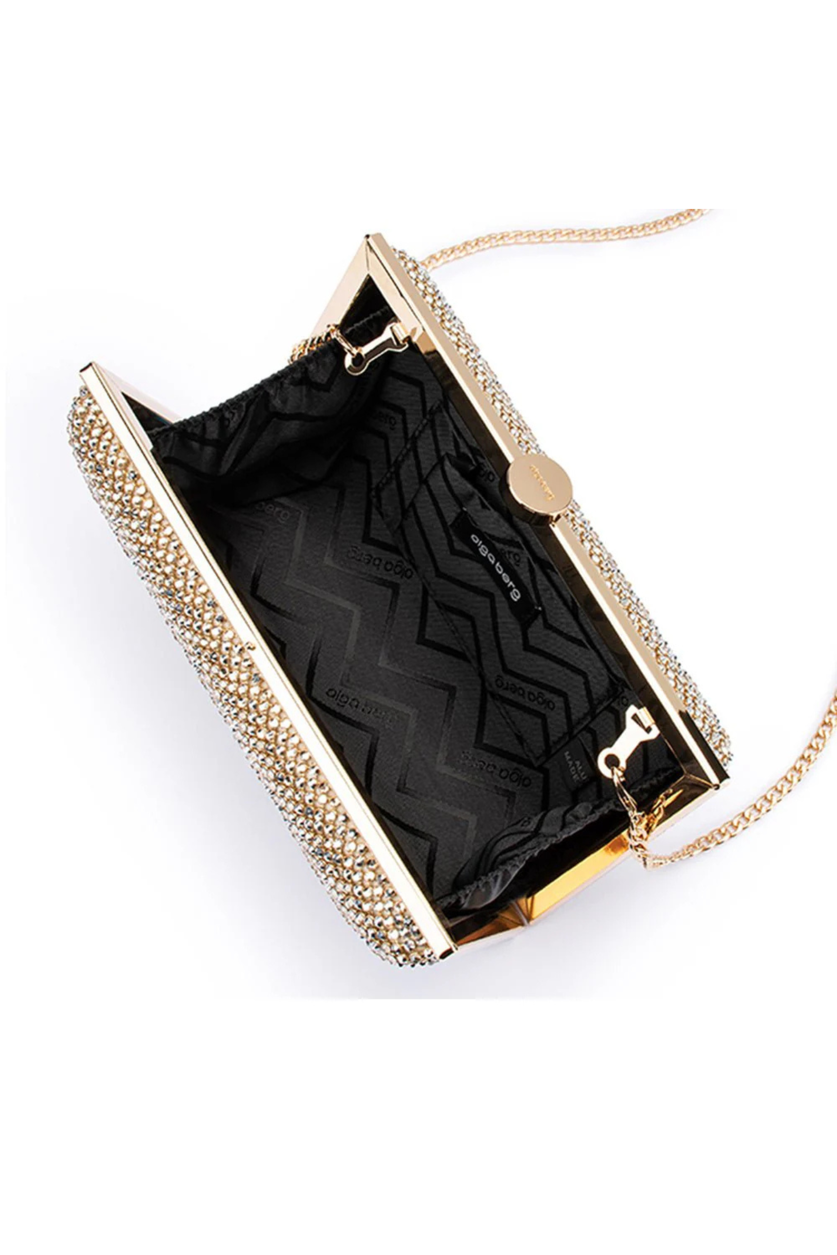 Viviana Crystal Mesh Clutch