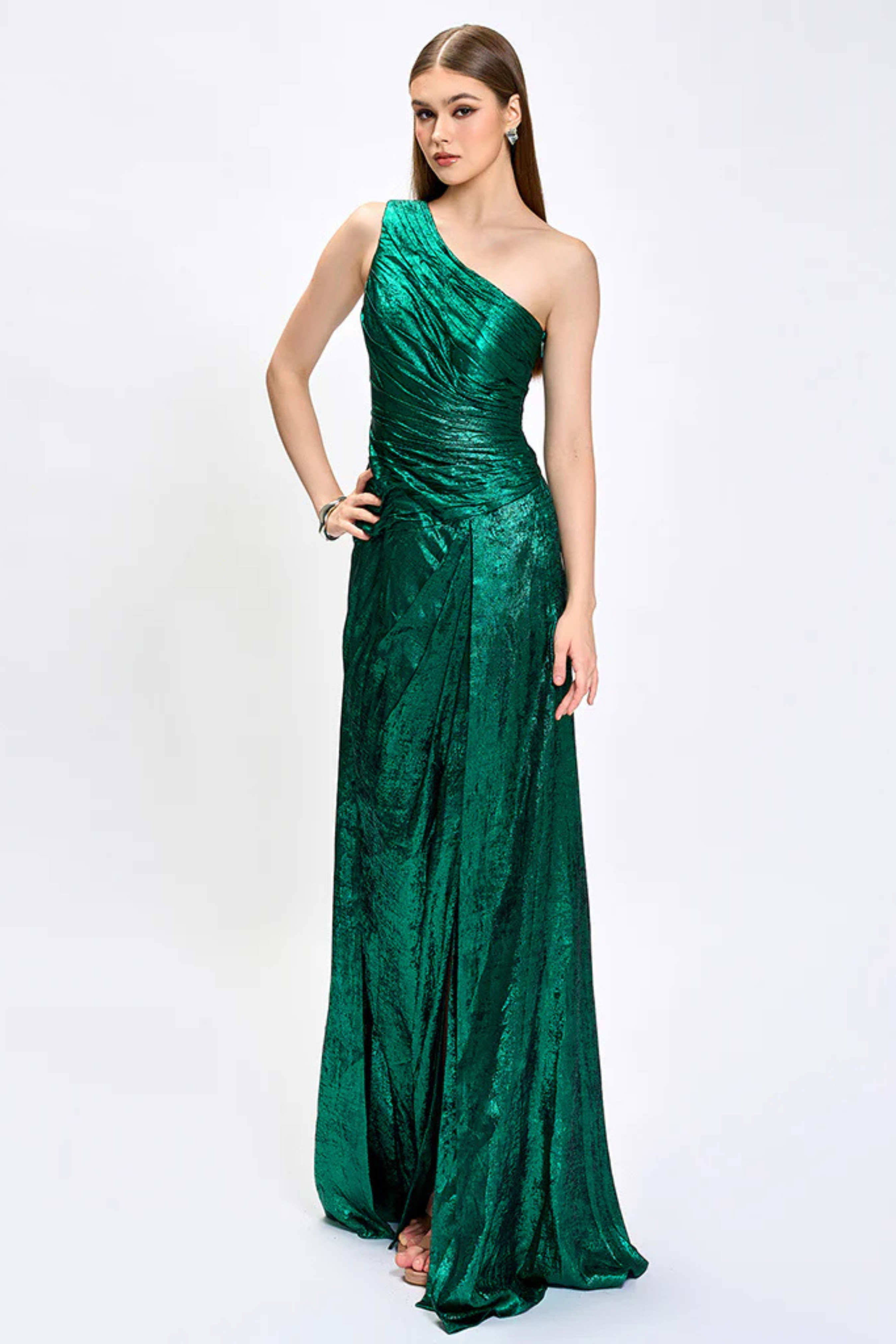 Monica One Shoulder Gown