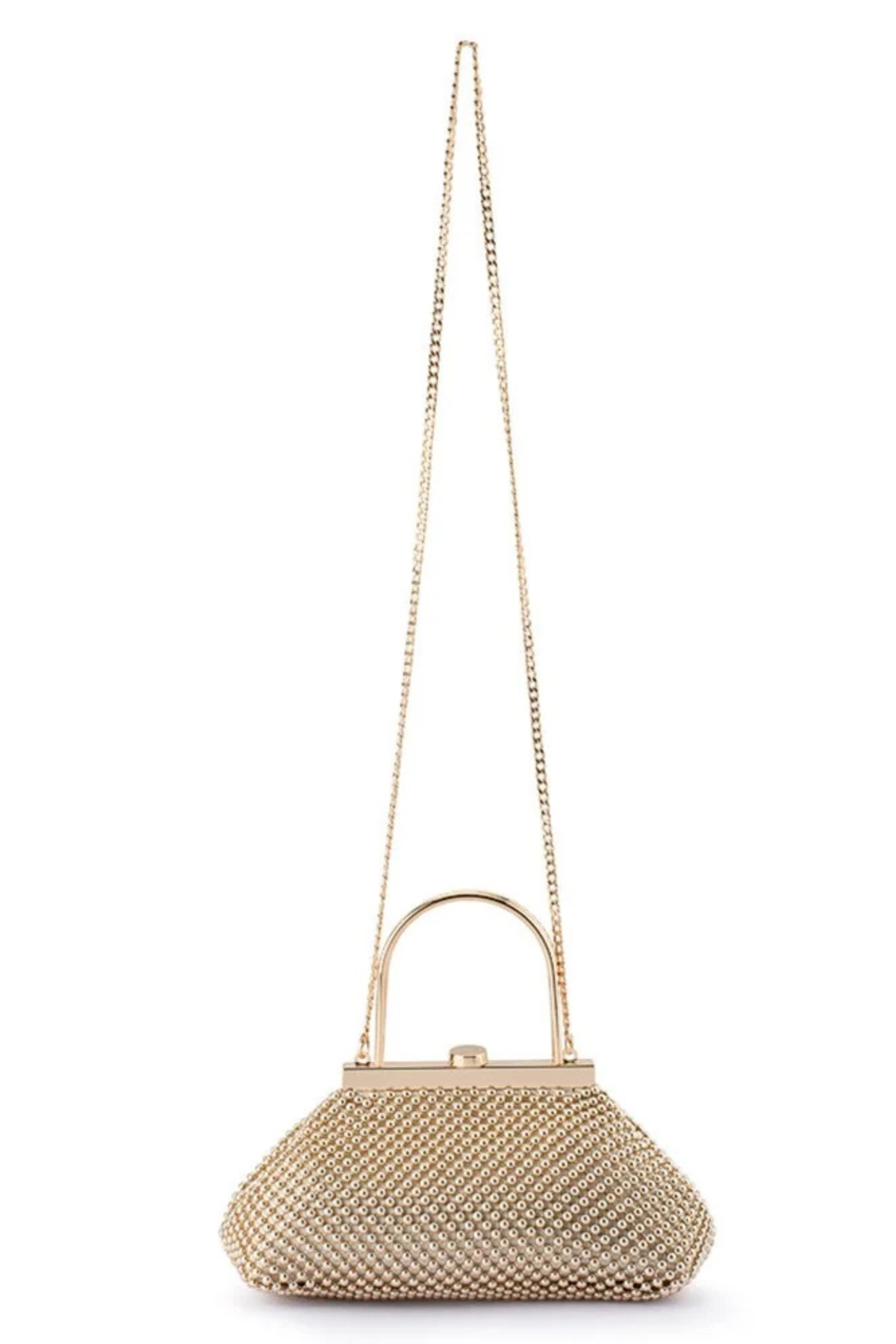 Mimi Ball Mesh Frame Bag