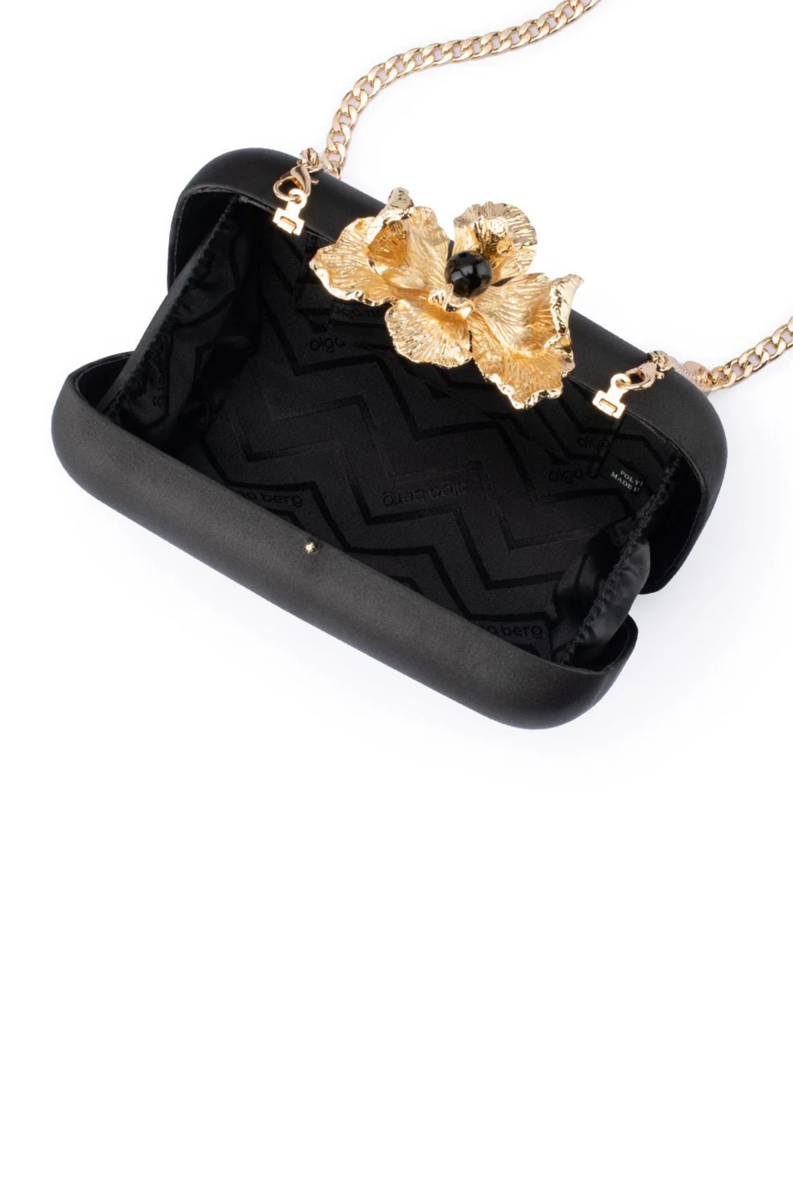 Adele Orchid Lock Clutch