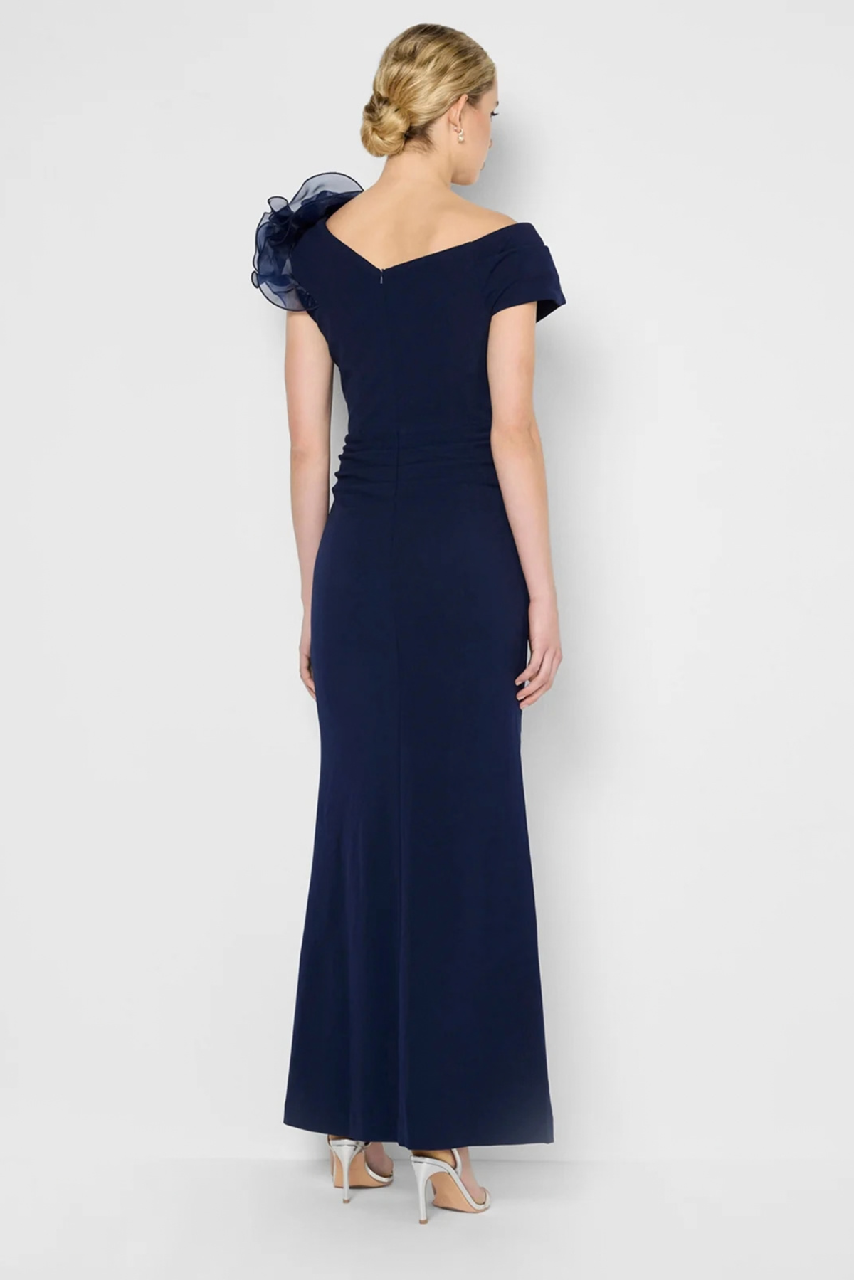 Lucia Navy Organza Gown