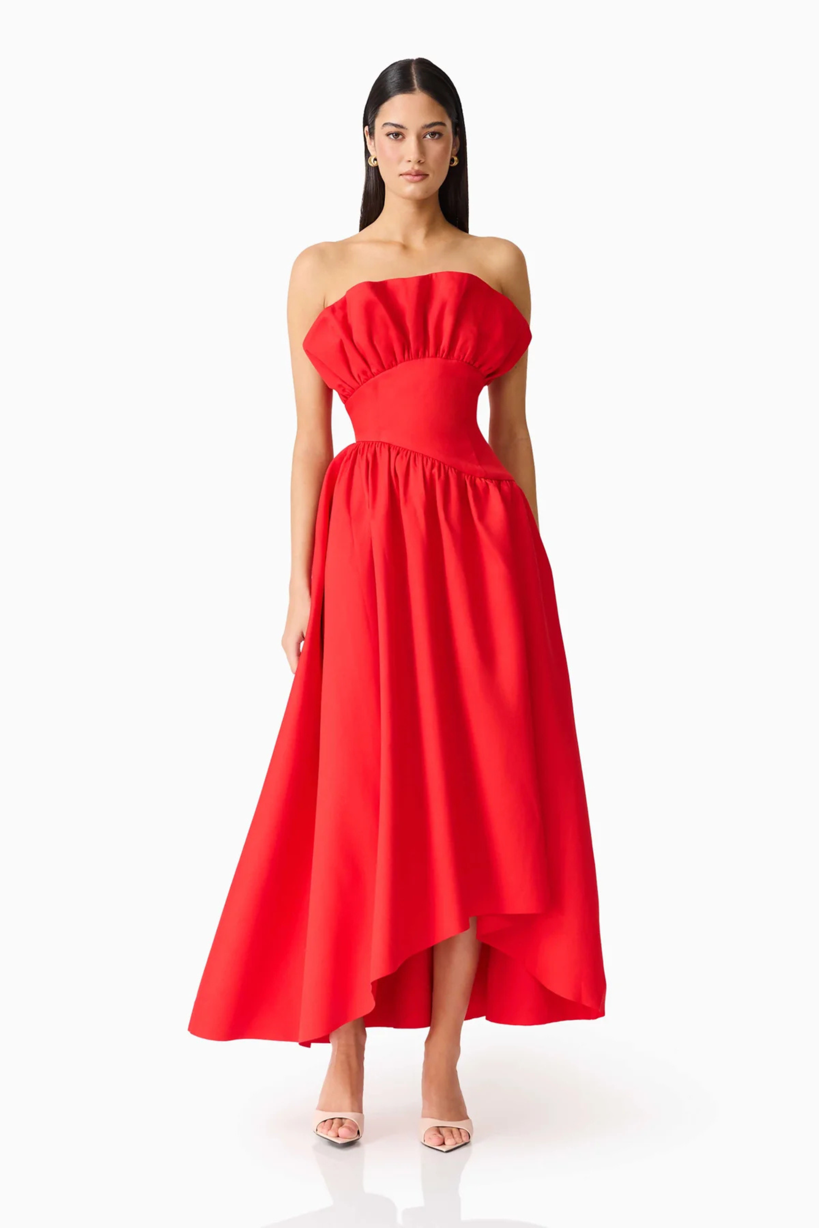 Laurel Sleeveless Maxi Dress In Red