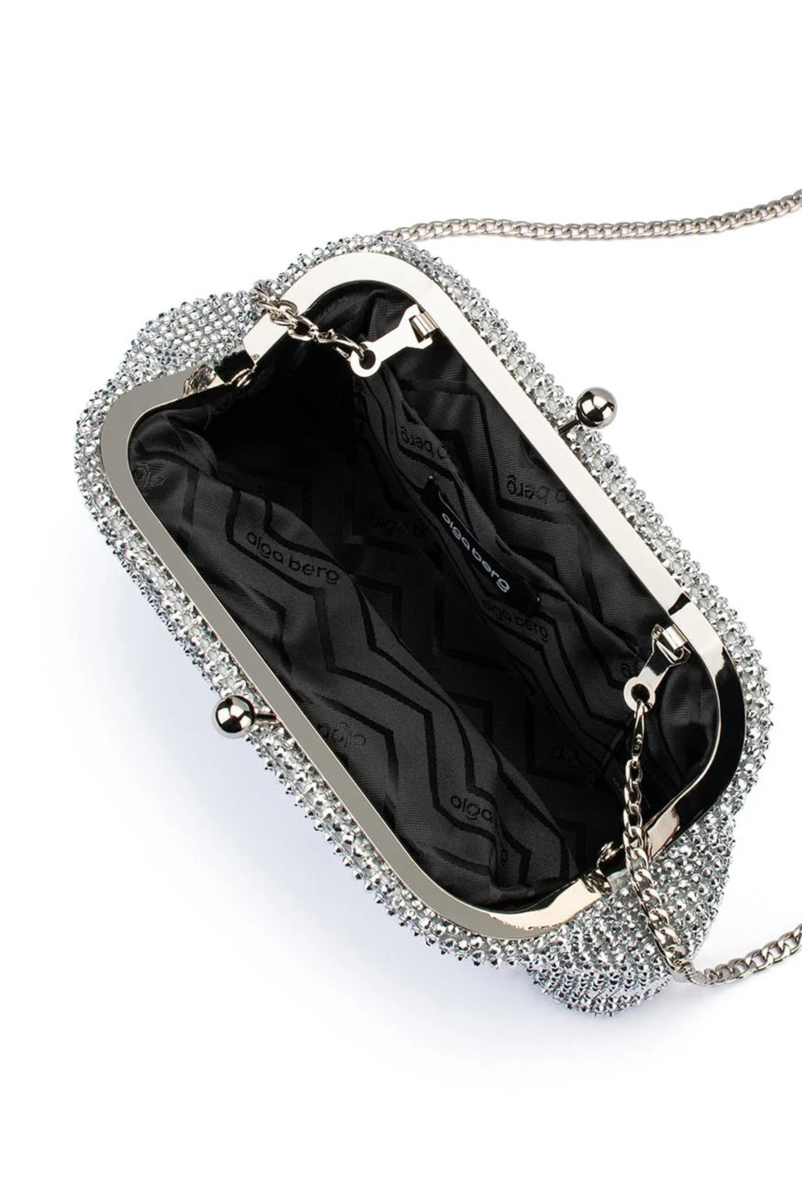 Ela Crystal Mesh Clutch