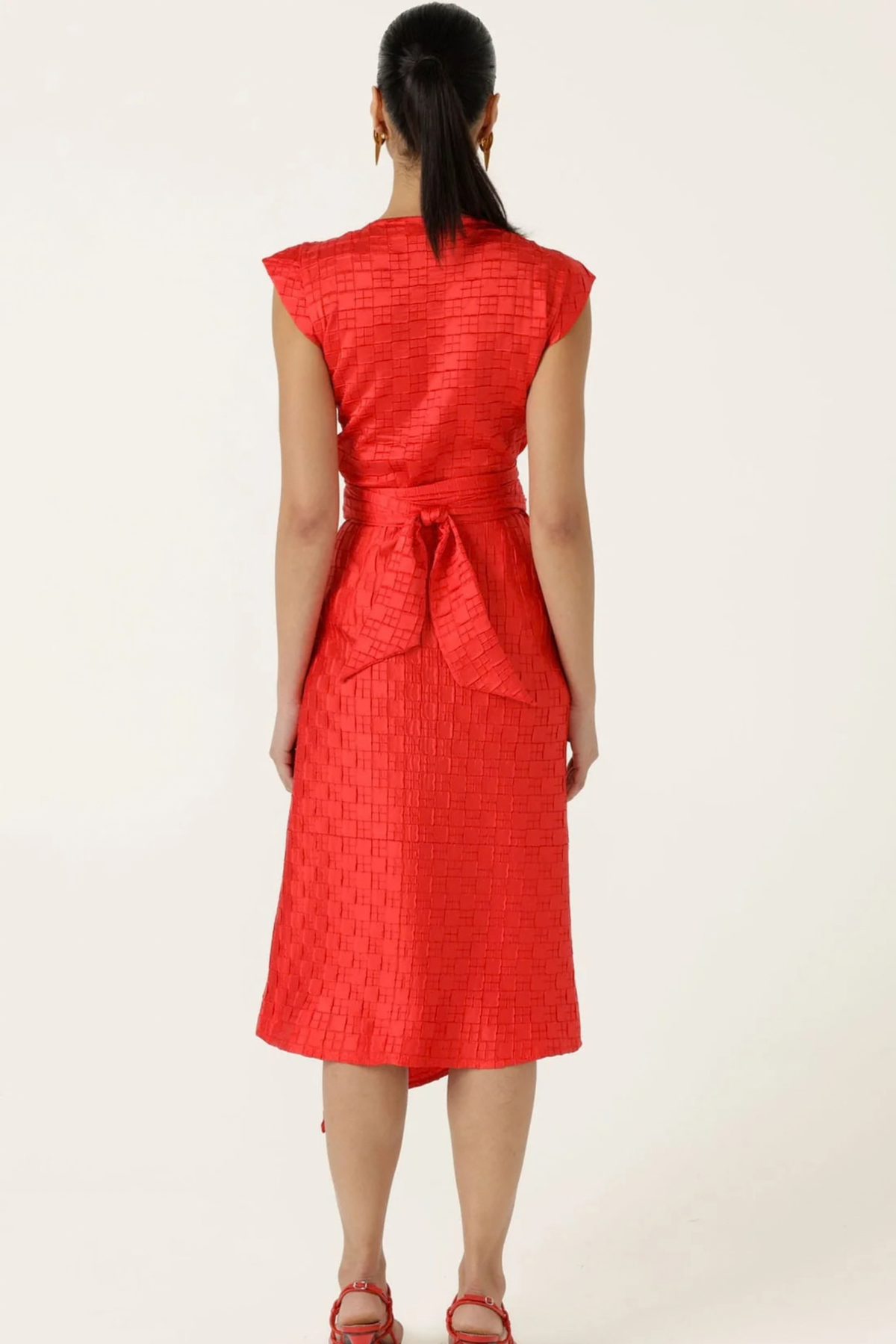 Crown Wrap Midi Dress