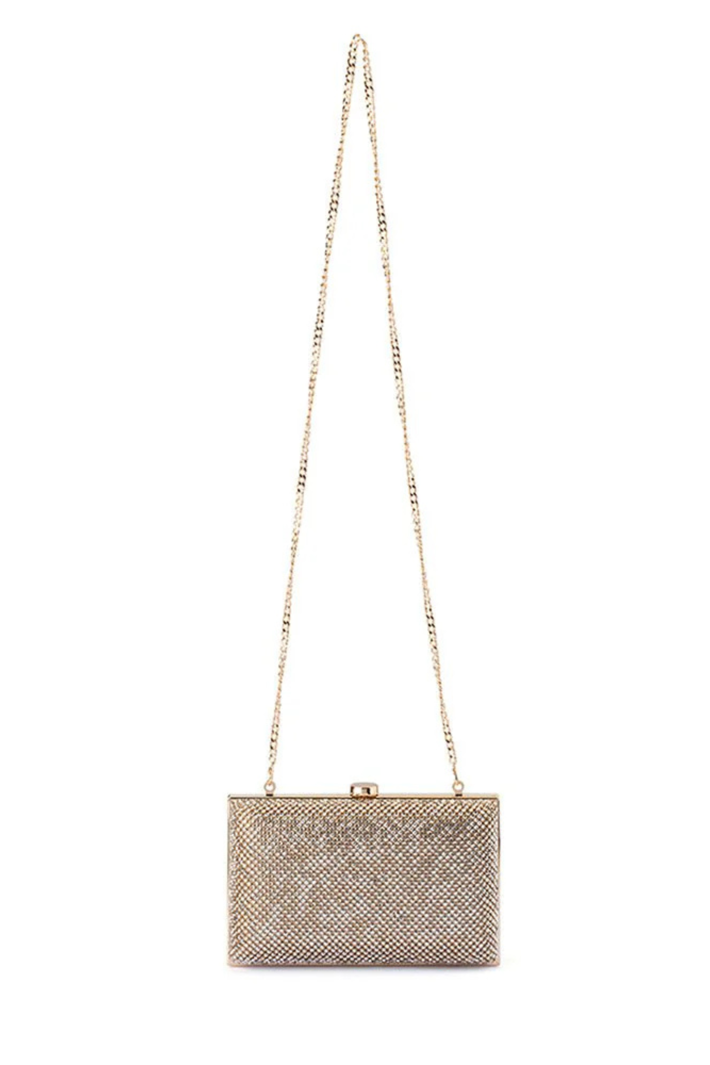 Viviana Crystal Mesh Clutch