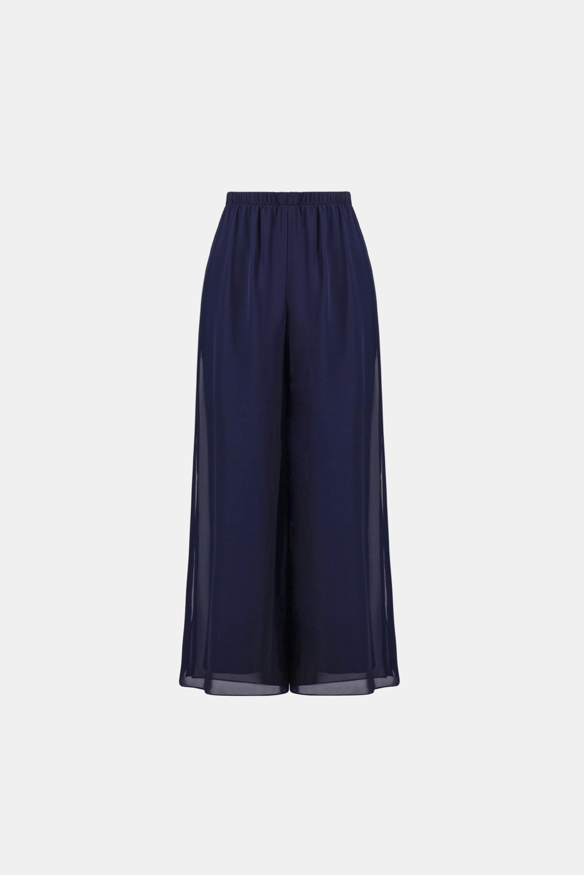 Chiffon Wide-Leg Pull-On Pants 264729